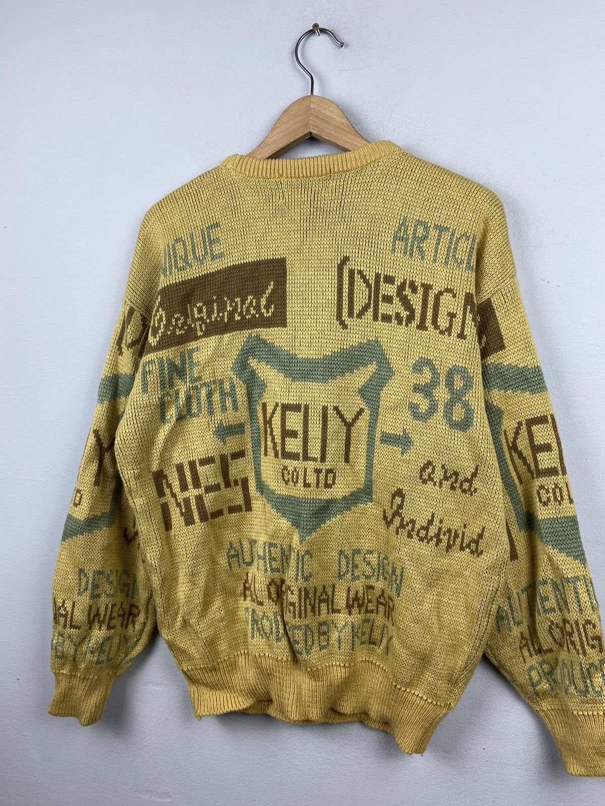 Japanese Brand × Other Rare Design🚀Wishbone Ash Aztec Abstrac Art Design Knitwear Size US L / EU 52-54 / 3 - 11 Thumbnail