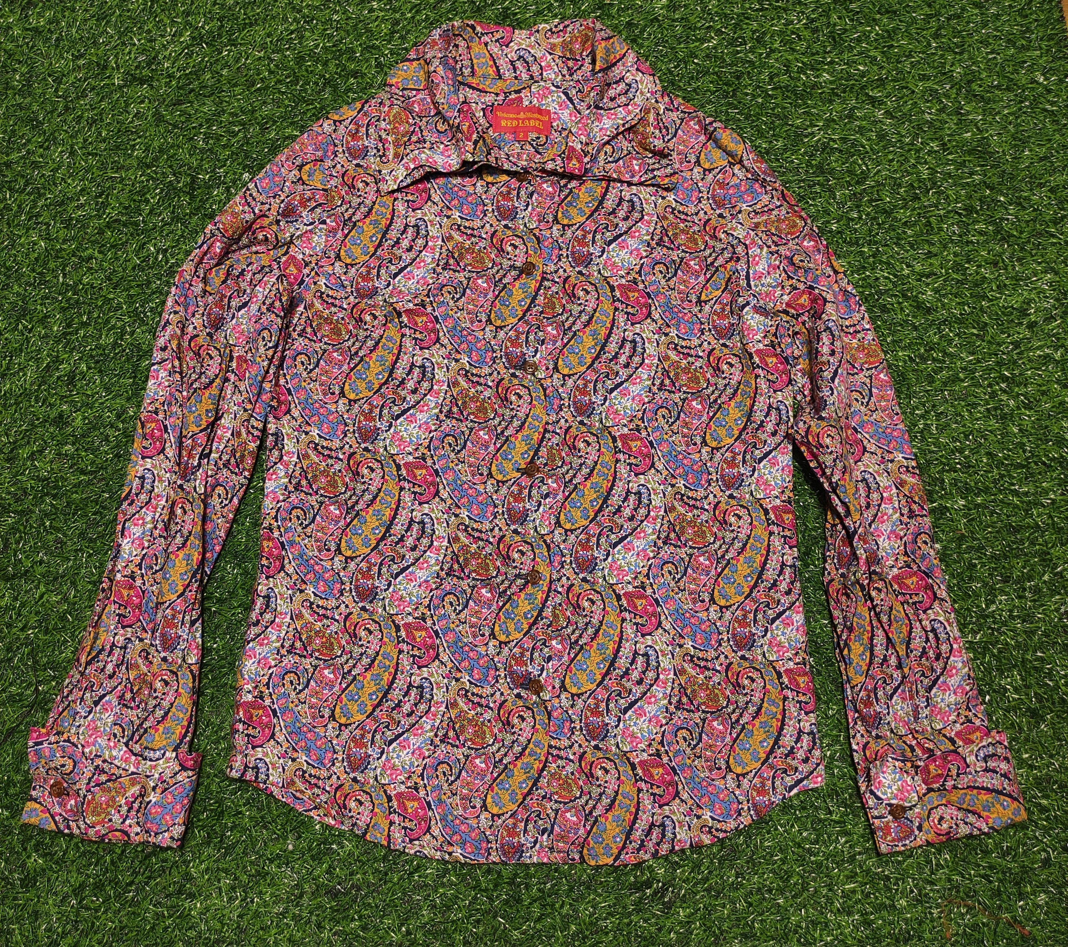 image of Archival Clothing x Italian Designers Vintage Vivienne Westwood Red Label Paisley Multicolor, Women