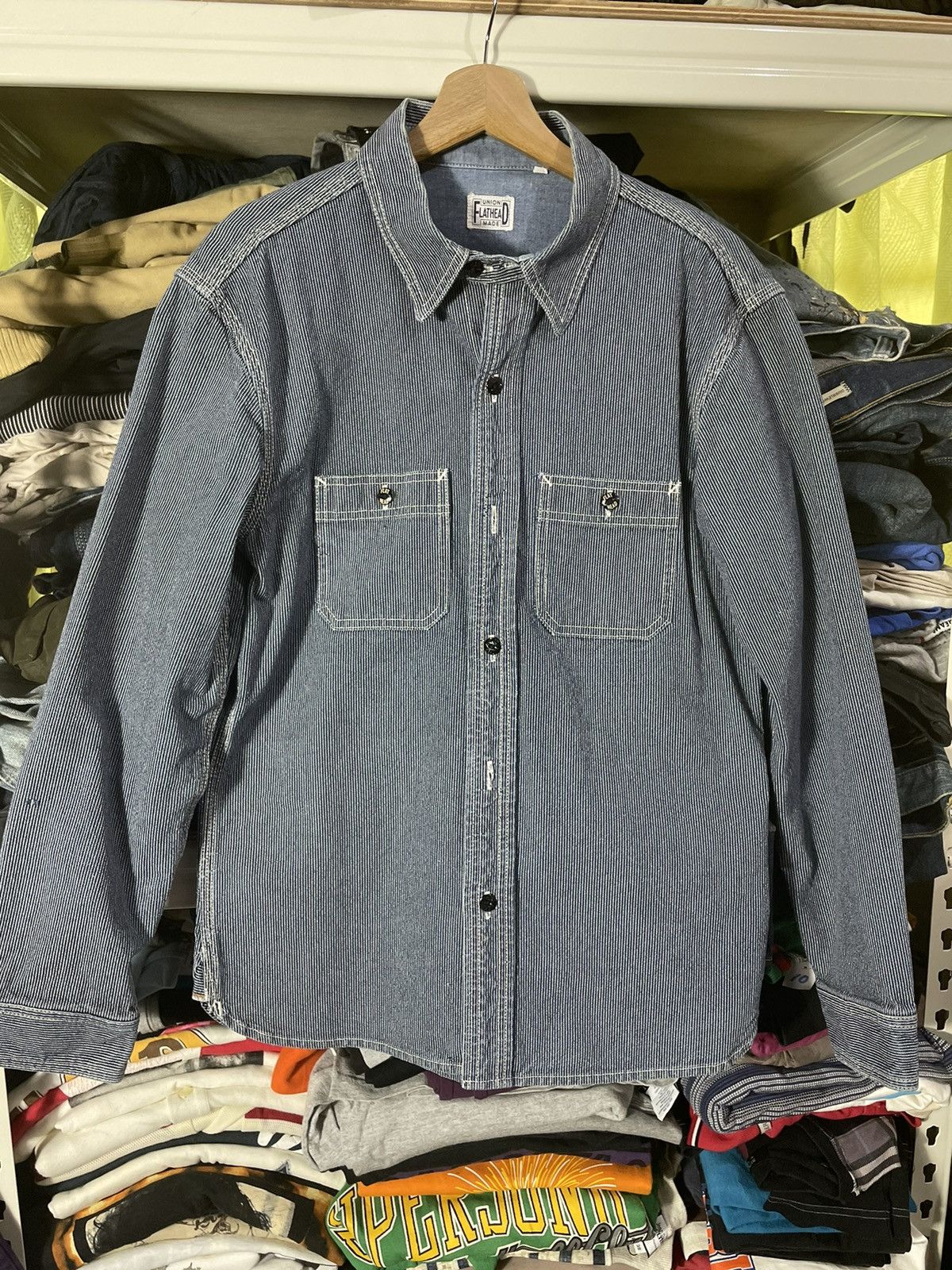 Vintage The Flat Head Western Shirt Selvage