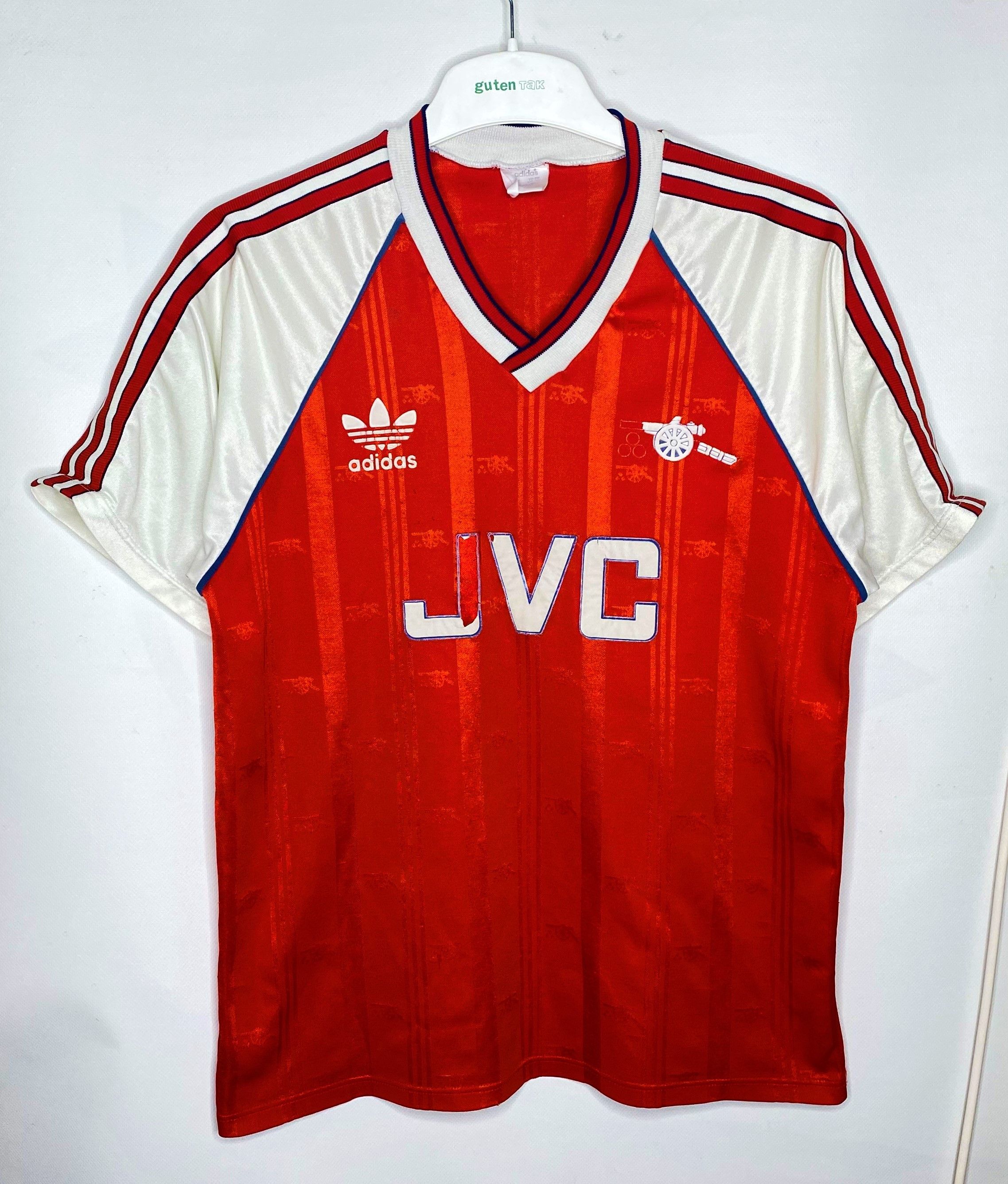 Adidas × Vintage ARSENAL 1986 1988 HOME FOOTBALL SHIRT SOCCER JERSEY Size US L / EU 52-54 / 3 - 1 Thumbnail