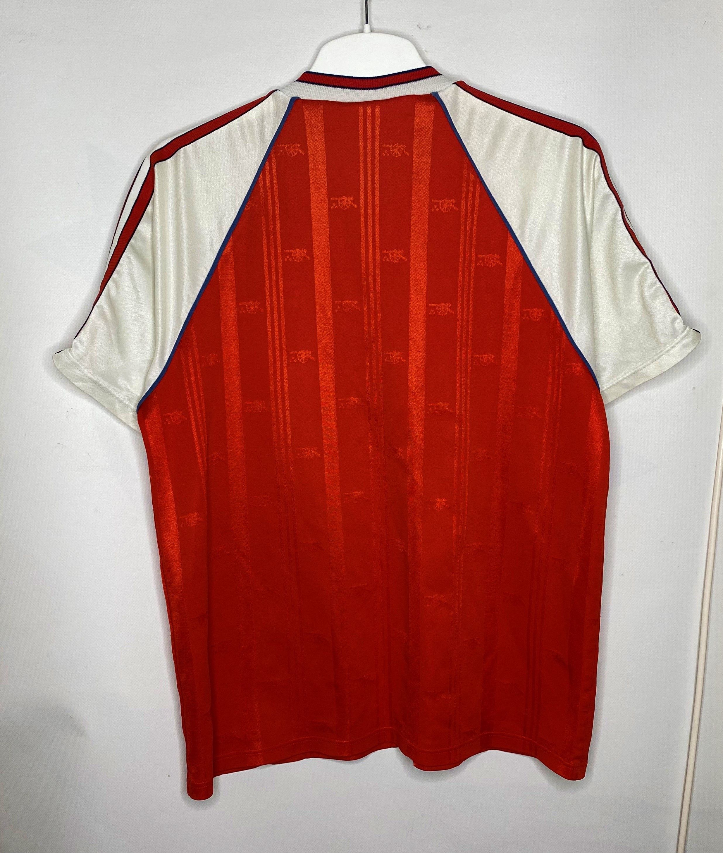 Adidas × Vintage ARSENAL 1986 1988 HOME FOOTBALL SHIRT SOCCER JERSEY Size US L / EU 52-54 / 3 - 2 Thumbnail