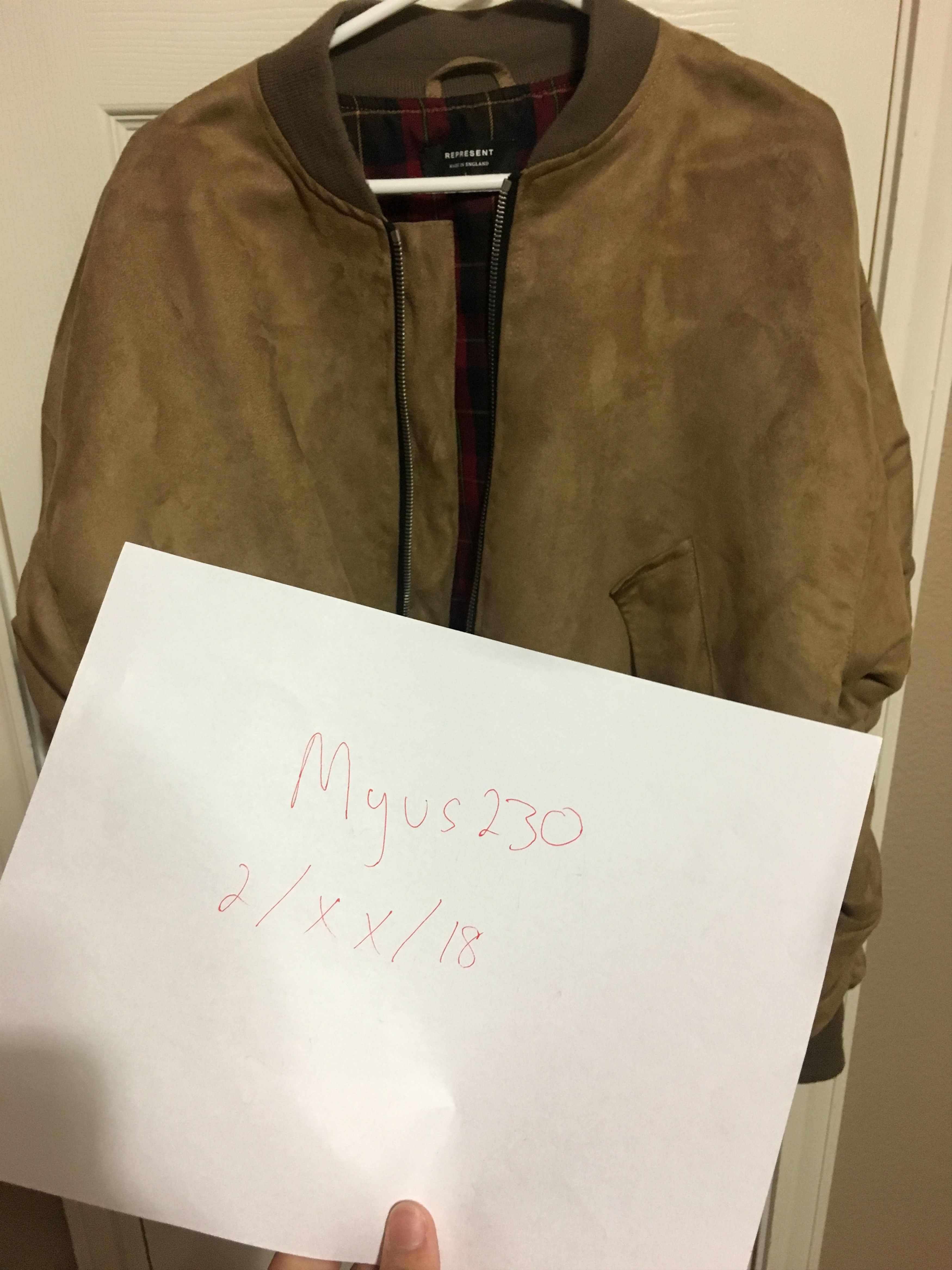 Represent Clo. Represent Suede Bomber - Size Large Size US L / EU 52-54 / 3 - 7 Thumbnail