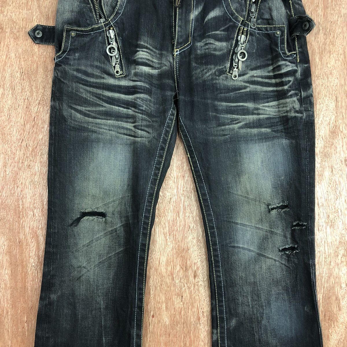 Japanese Brand × Seditionaries Semantic Design Bondage Flare Denim Size 31" - 4 Thumbnail