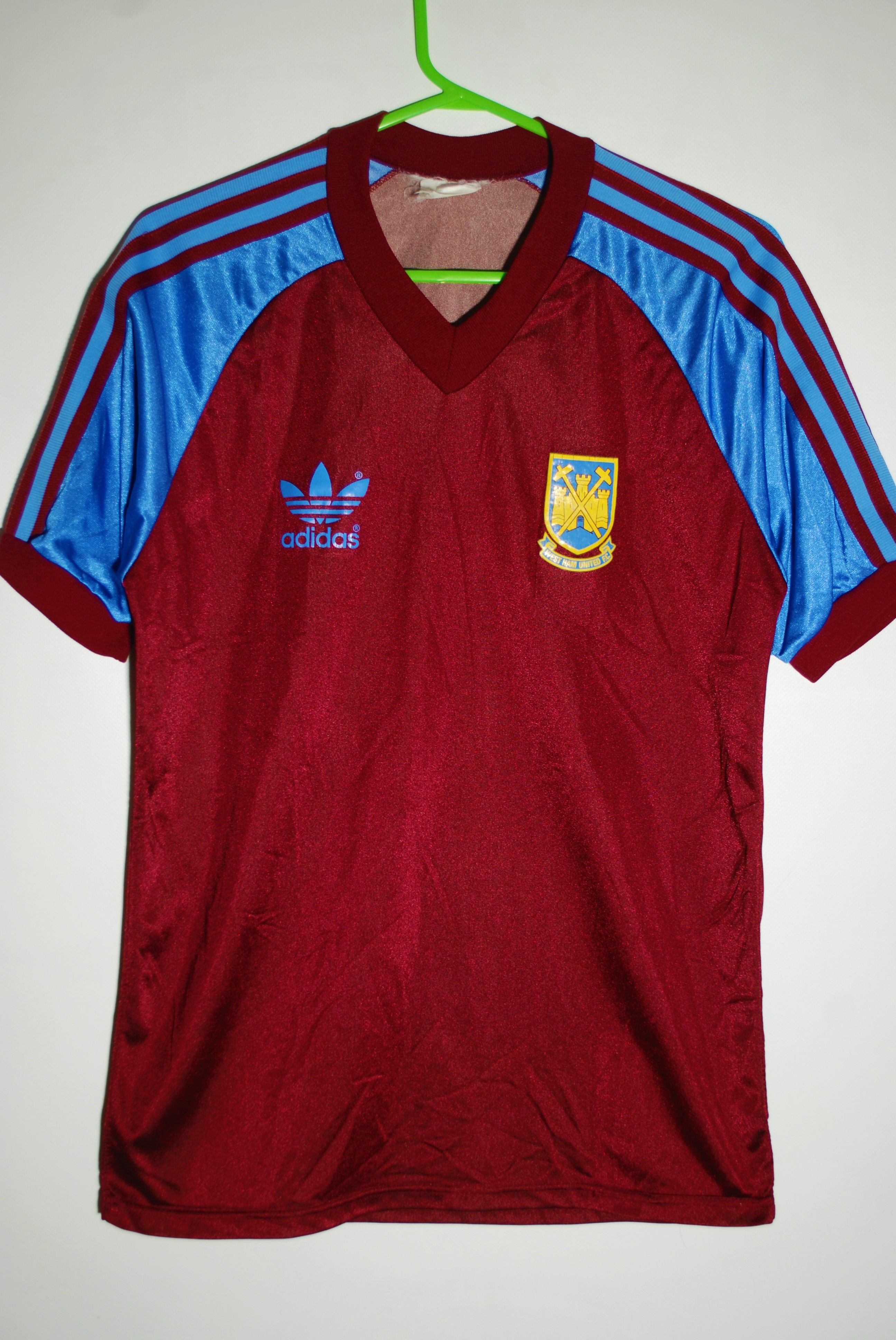 Maillot Vintage West Ham United – Années 70 – Admiral – Taille Enfant 14 – Rare