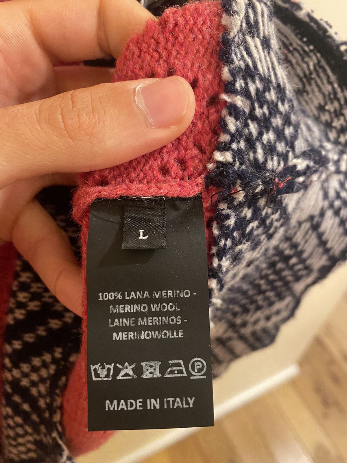 Raf Simons × Raf by Raf Simons Raf Simons Stoned America Pink Graphic Merino Wool Vest Size US L / EU 52-54 / 3 - 5 Thumbnail