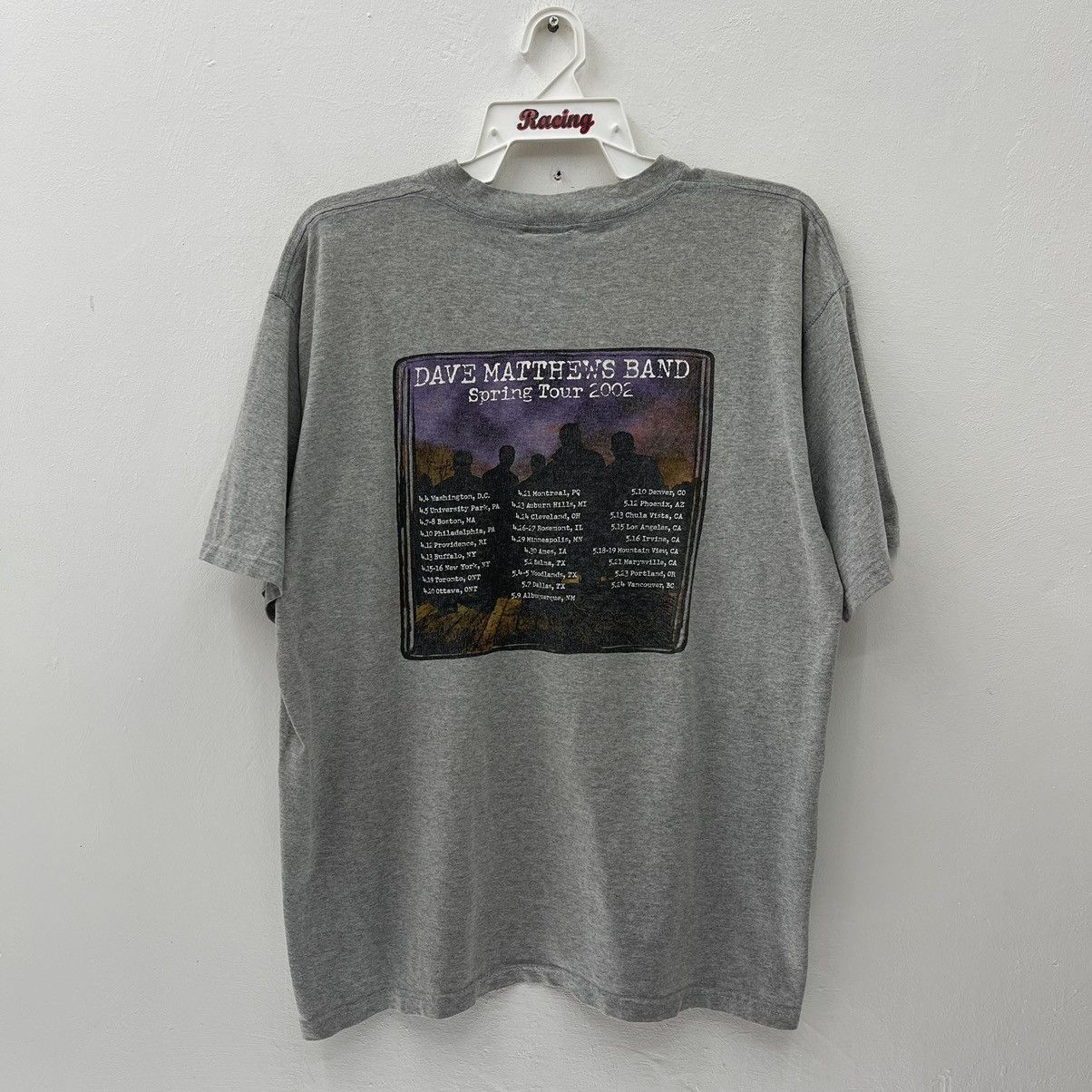 Band Tees × Vintage Vintage 90s Band T-Shirt DAVE MATTHEWS BAND Spring Tour 2002 Size US L / EU 52-54 / 3 - 1 Thumbnail