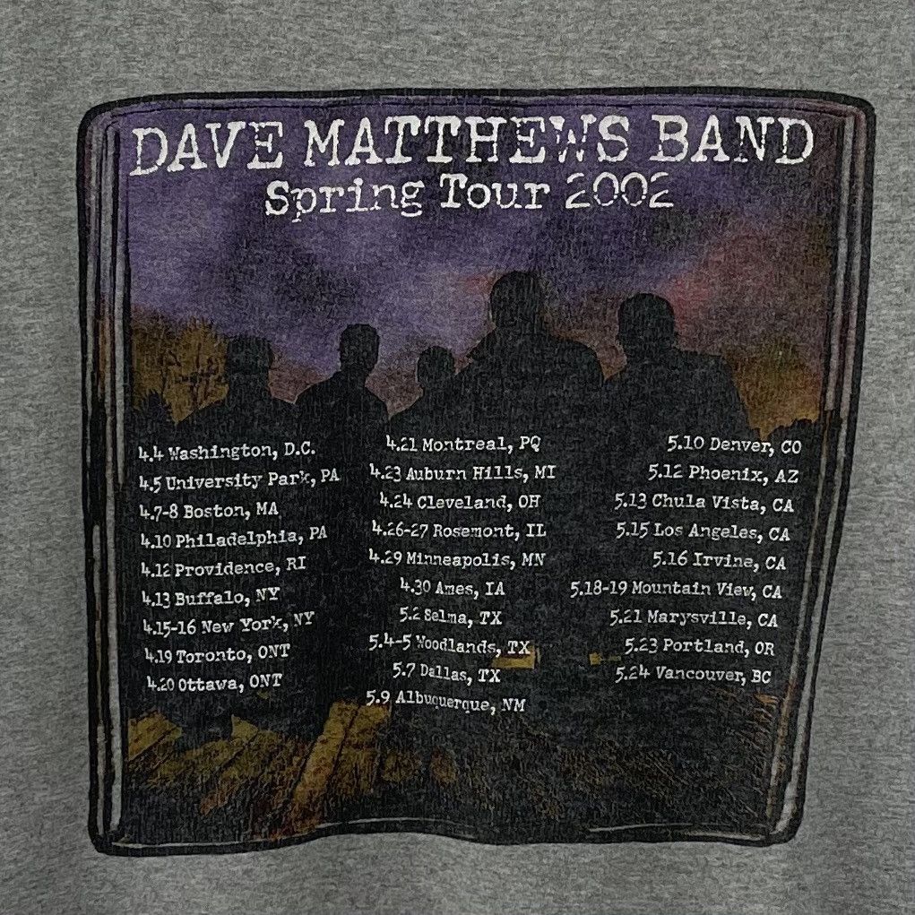 Band Tees × Vintage Vintage 90s Band T-Shirt DAVE MATTHEWS BAND Spring Tour 2002 Size US L / EU 52-54 / 3 - 2 Thumbnail