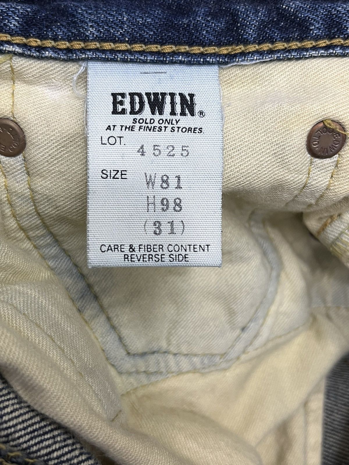 Edwin 🔥EDWIN 505 Selvedge Mudwash 10th Ann.Model Limited 100 Pair Size US 32 / EU 48 - 19 Thumbnail