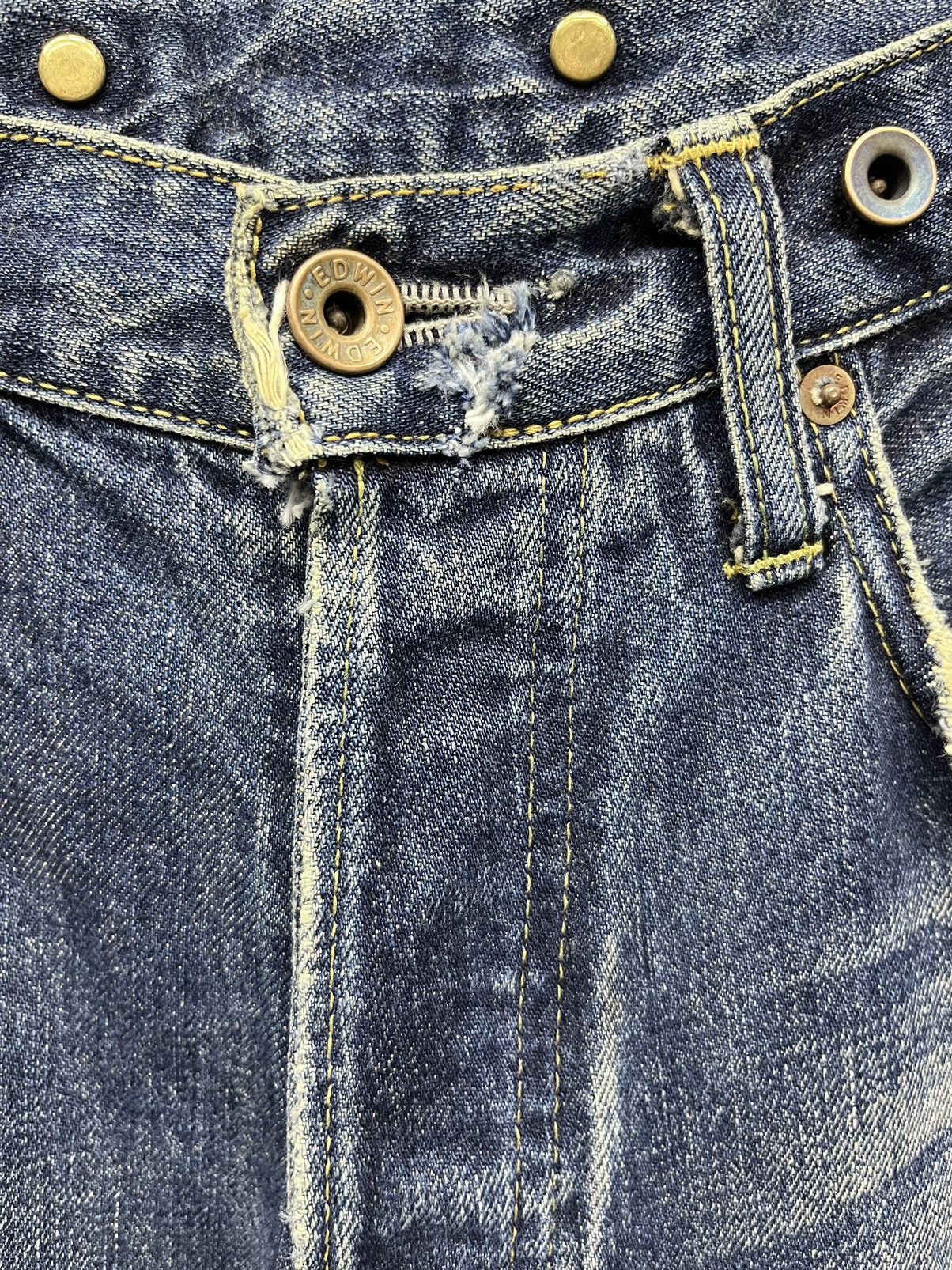 Edwin 🔥EDWIN 505 Selvedge Mudwash 10th Ann.Model Limited 100 Pair Size US 32 / EU 48 - 13 Thumbnail