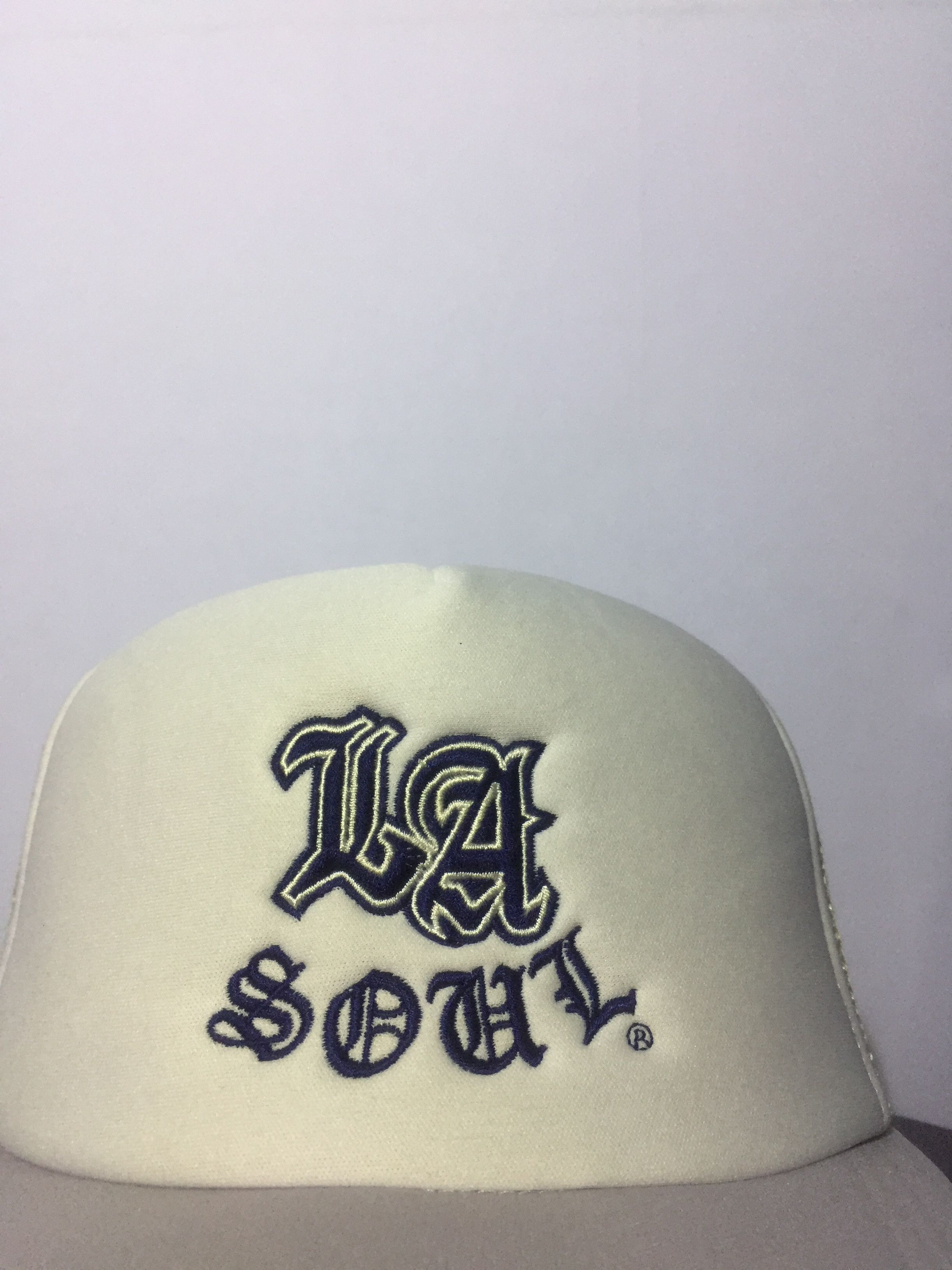 Vintage LA Soul Spell Out Avant Garde Trucker Hat Size ONE SIZE - 6 Thumbnail