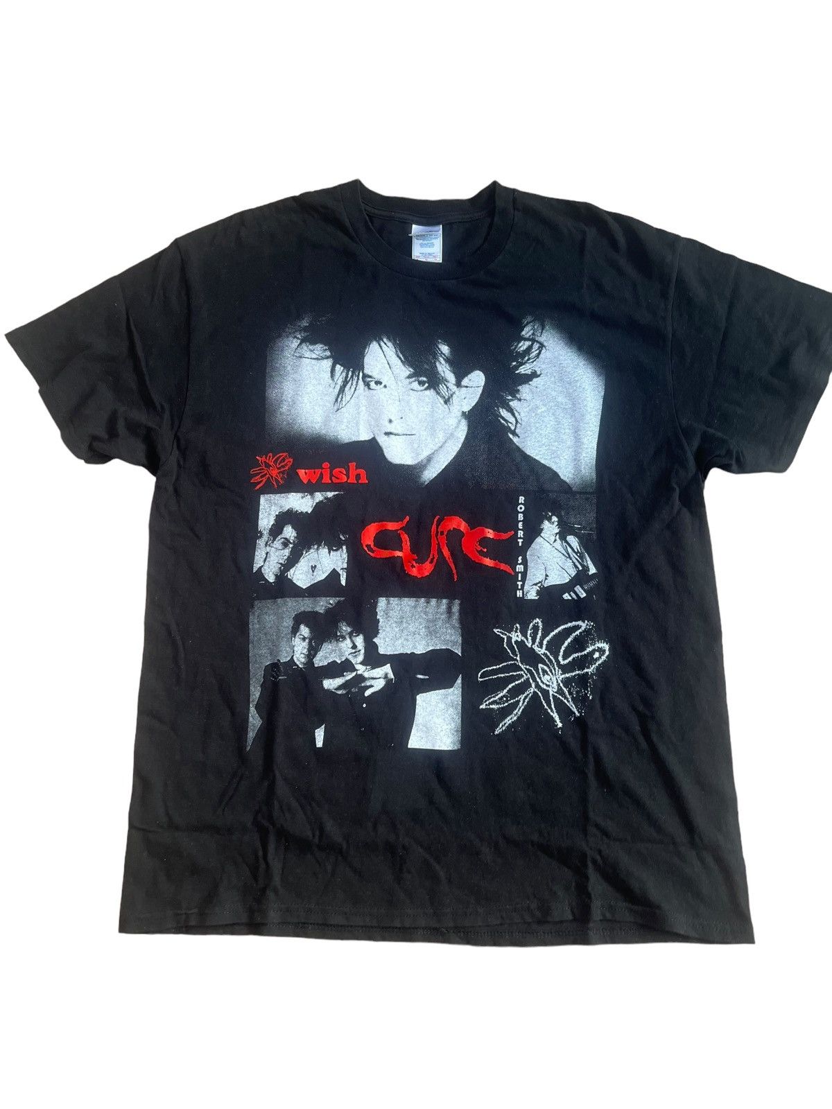 image of Band Tees x Rock Band Vintage The Cure Wish Shirt in Black, Men's (Size Medium)