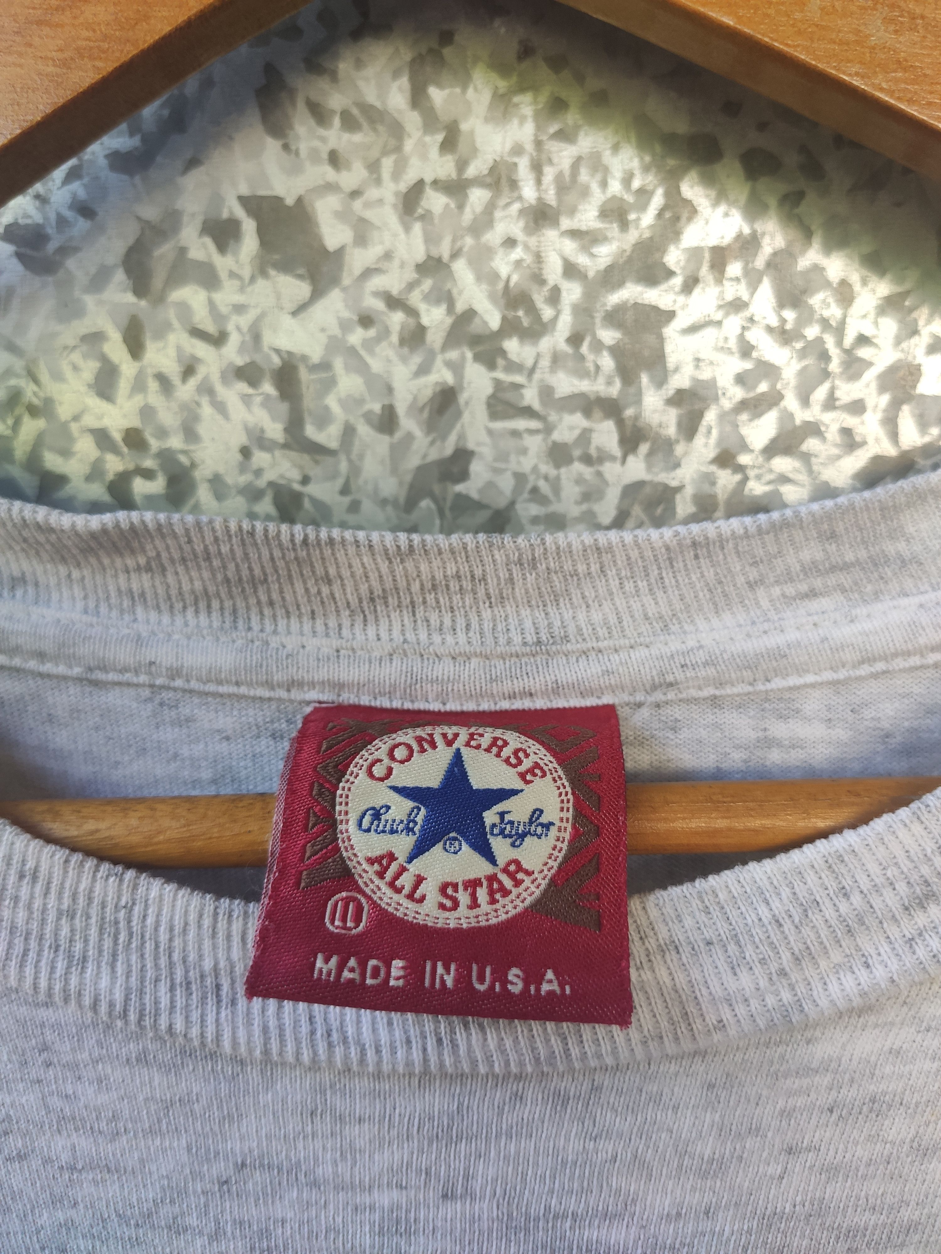 Converse × Vintage Vintage 90s Vintage Converse t shirt big logo Size US L / EU 52-54 / 3 - 4 Thumbnail