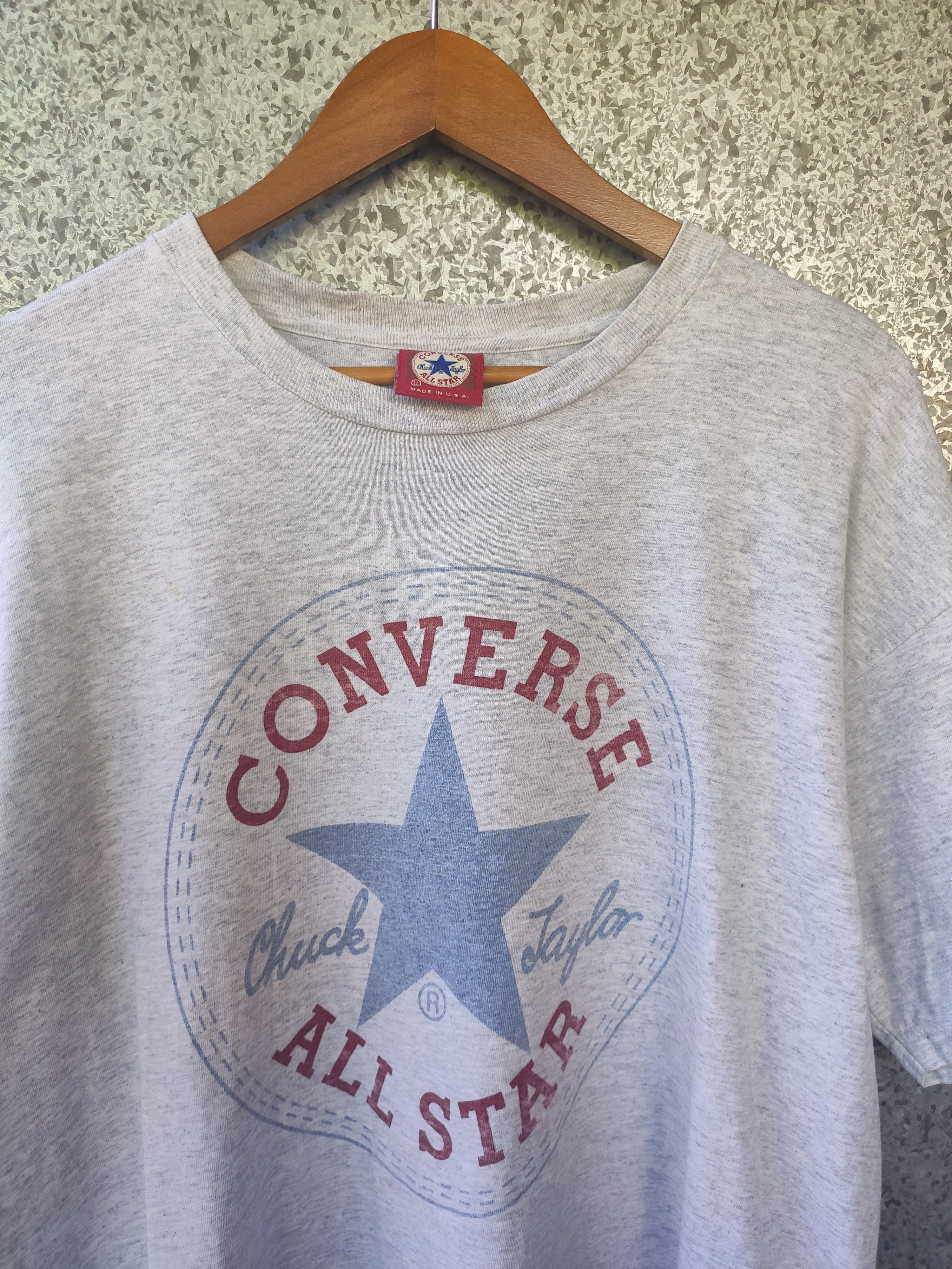 Converse × Vintage Vintage 90s Vintage Converse t shirt big logo Size US L / EU 52-54 / 3 - 2 Thumbnail