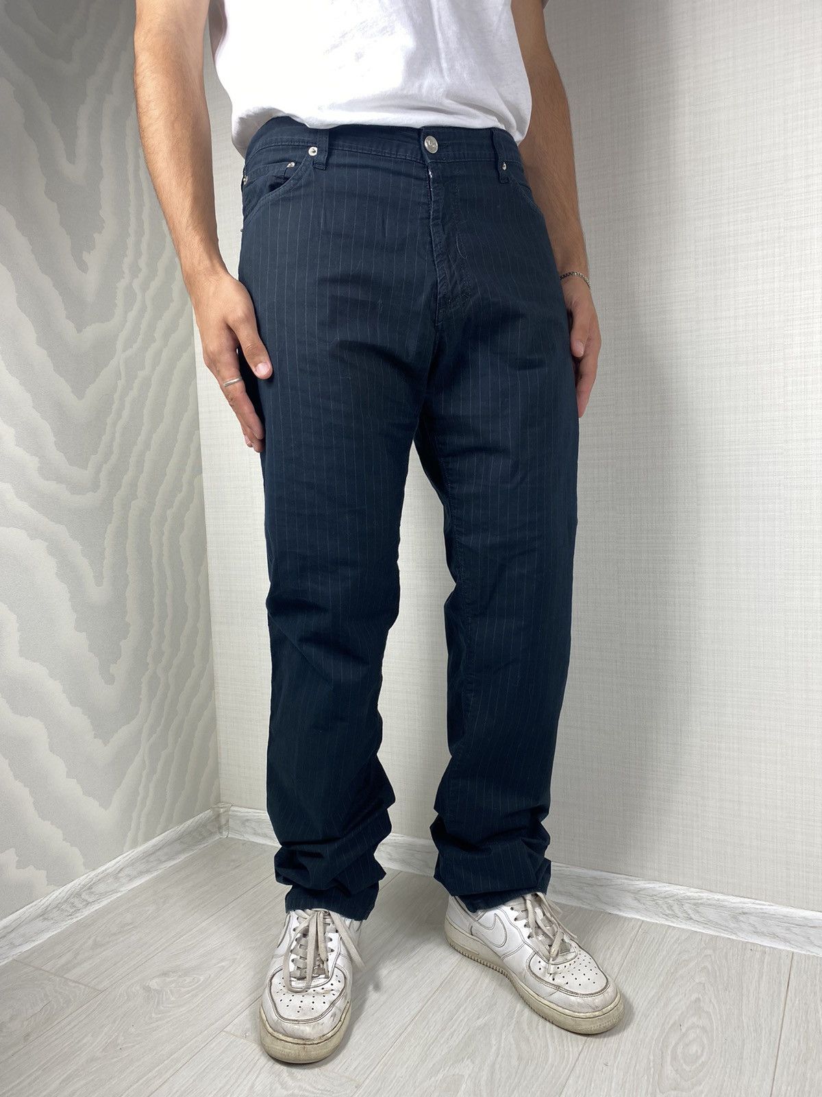 Vintage Versace VJS Jeans Couture Man Straight Pants Italy