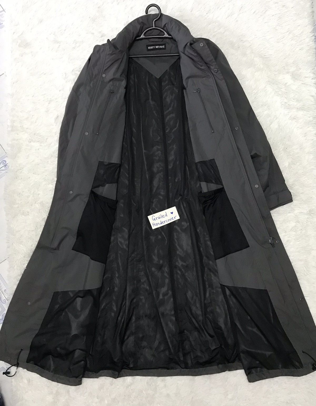 Issey Miyake Rare Issey Miyake Sample Oversize Long Raincoat Like Jacket Size US XL / EU 56 / 4 - 11 Thumbnail