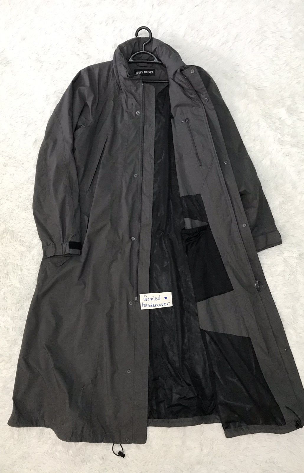 Issey Miyake Rare Issey Miyake Sample Oversize Long Raincoat Like Jacket Size US XL / EU 56 / 4 - 10 Thumbnail