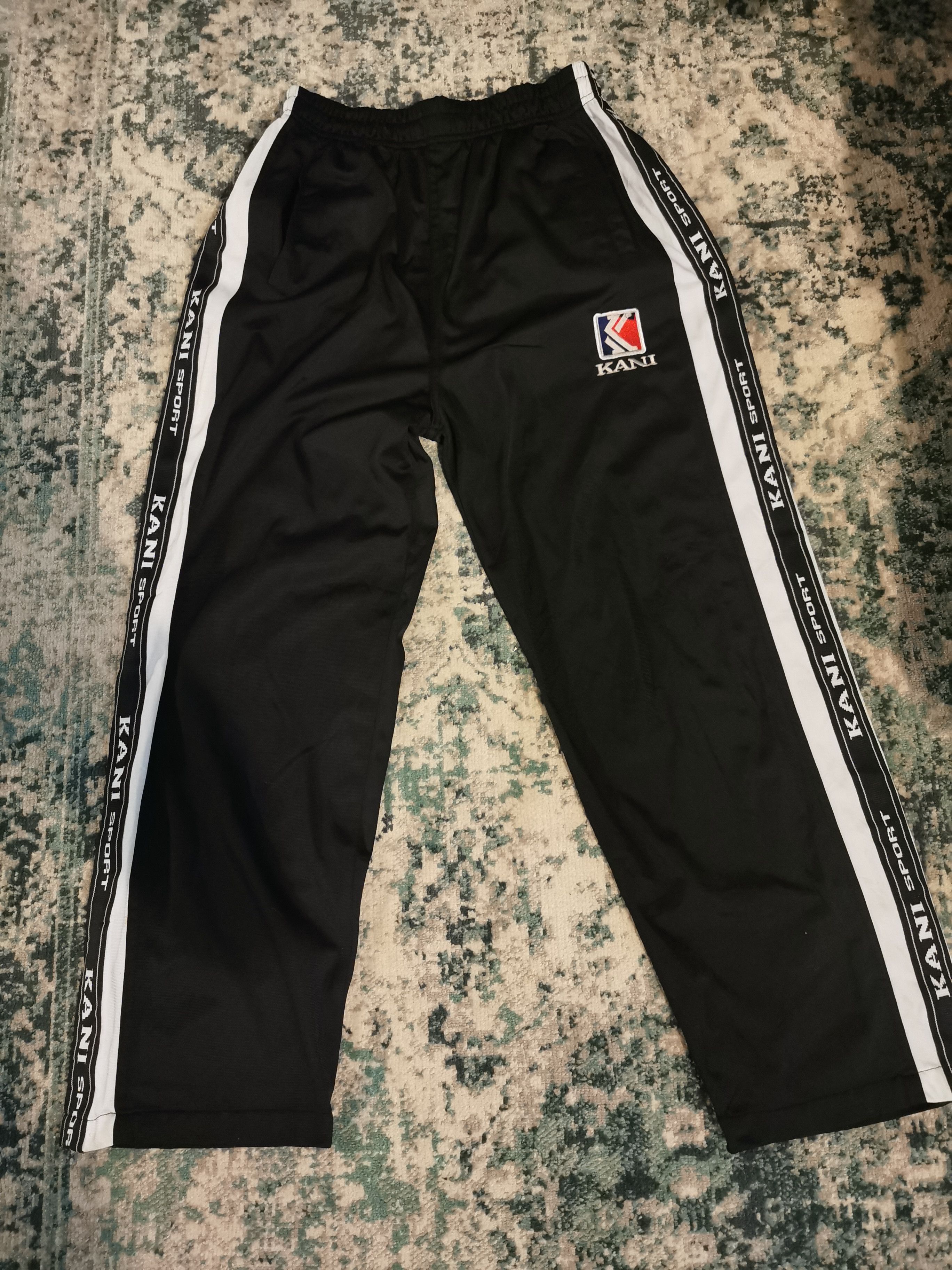Karl Kani Vintage Karl Kani Side Tape Track Pants Hip Hop Snoopy Dogg Size US 29 - 1 Thumbnail