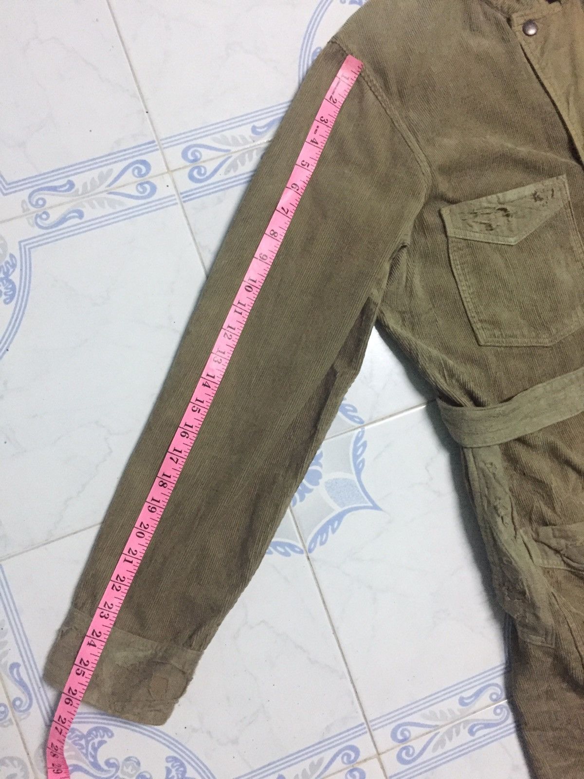 Kapital Vtg Distress Boro Style Kapital Corduroy Long Jacket Belted Size US M / EU 48-50 / 2 - 21 Thumbnail