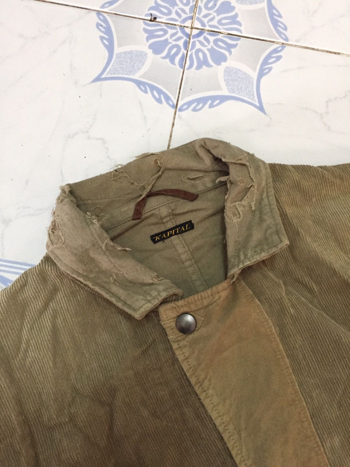 Kapital Vtg Distress Boro Style Kapital Corduroy Long Jacket Belted Size US M / EU 48-50 / 2 - 9 Thumbnail