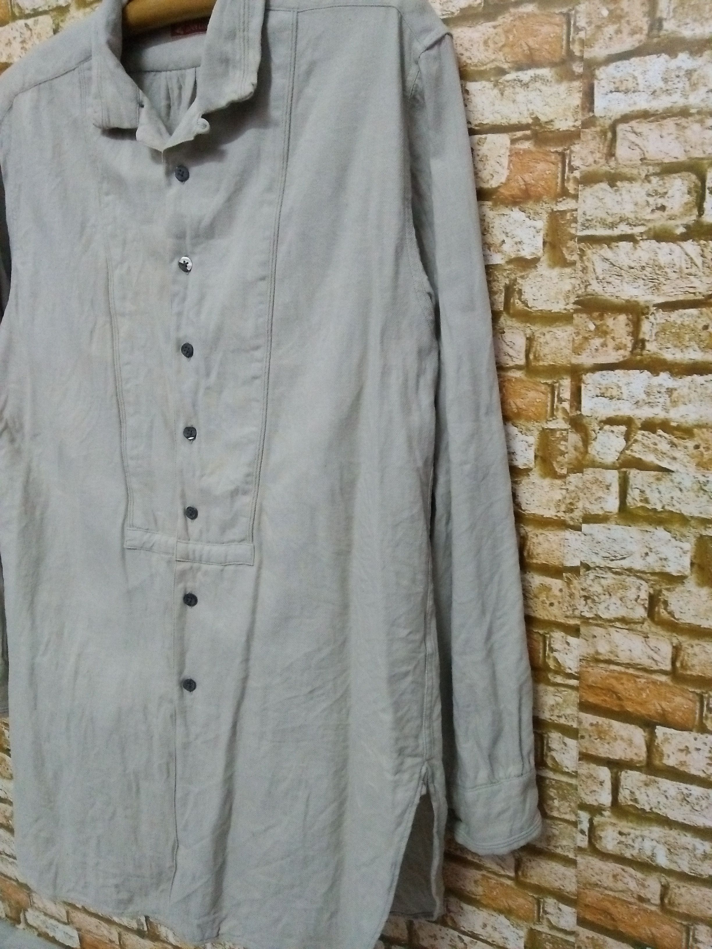 45rpm 45RPM DENIM LINE LONG OVERSIZED SHIRT (A932) Size US M / EU 48-50 / 2 - 2 Thumbnail