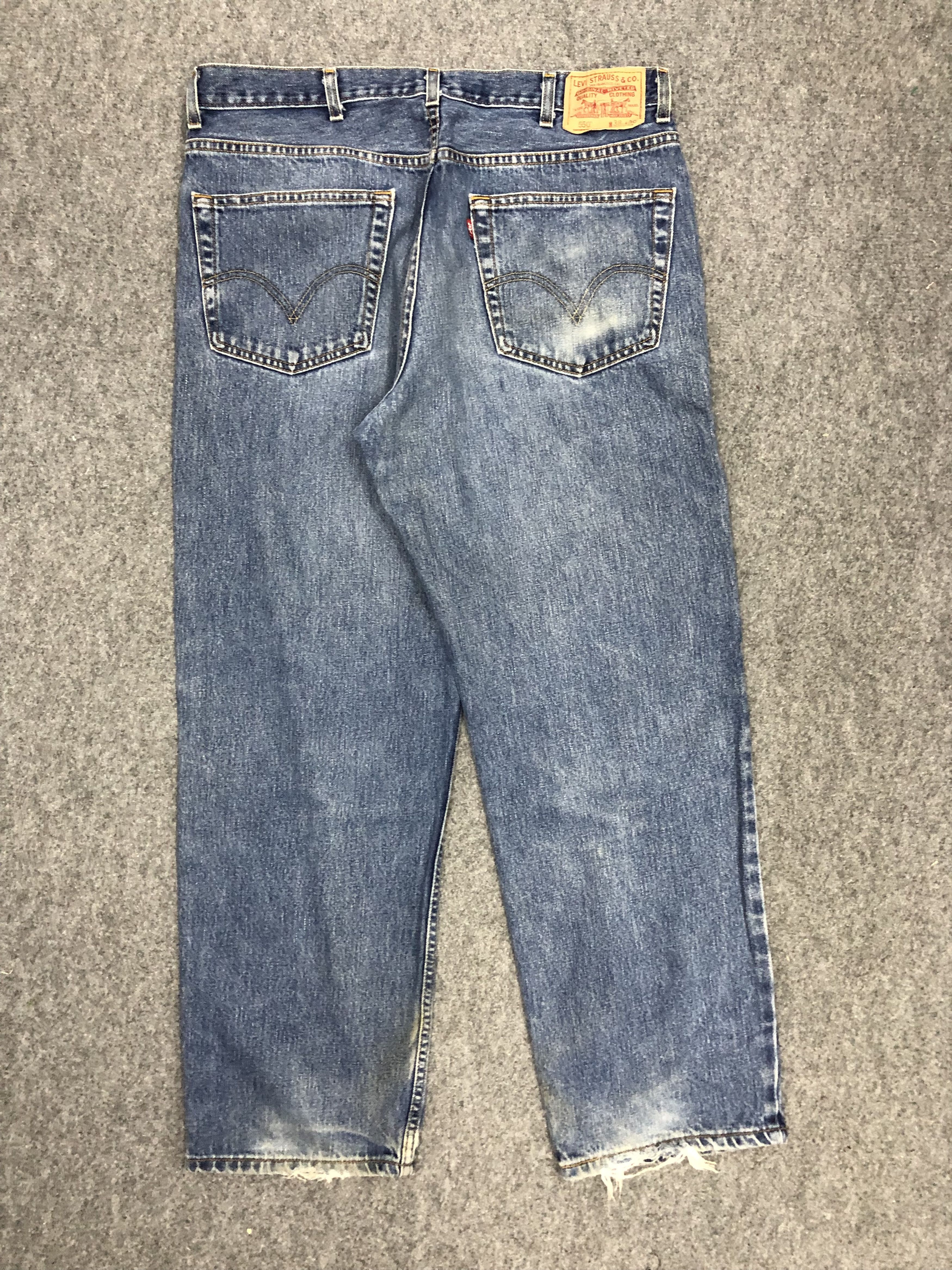 Levi's × Vintage Vintage Levis 550 Faded Blue Jeans Size US 38 / EU 54 - 3 Thumbnail