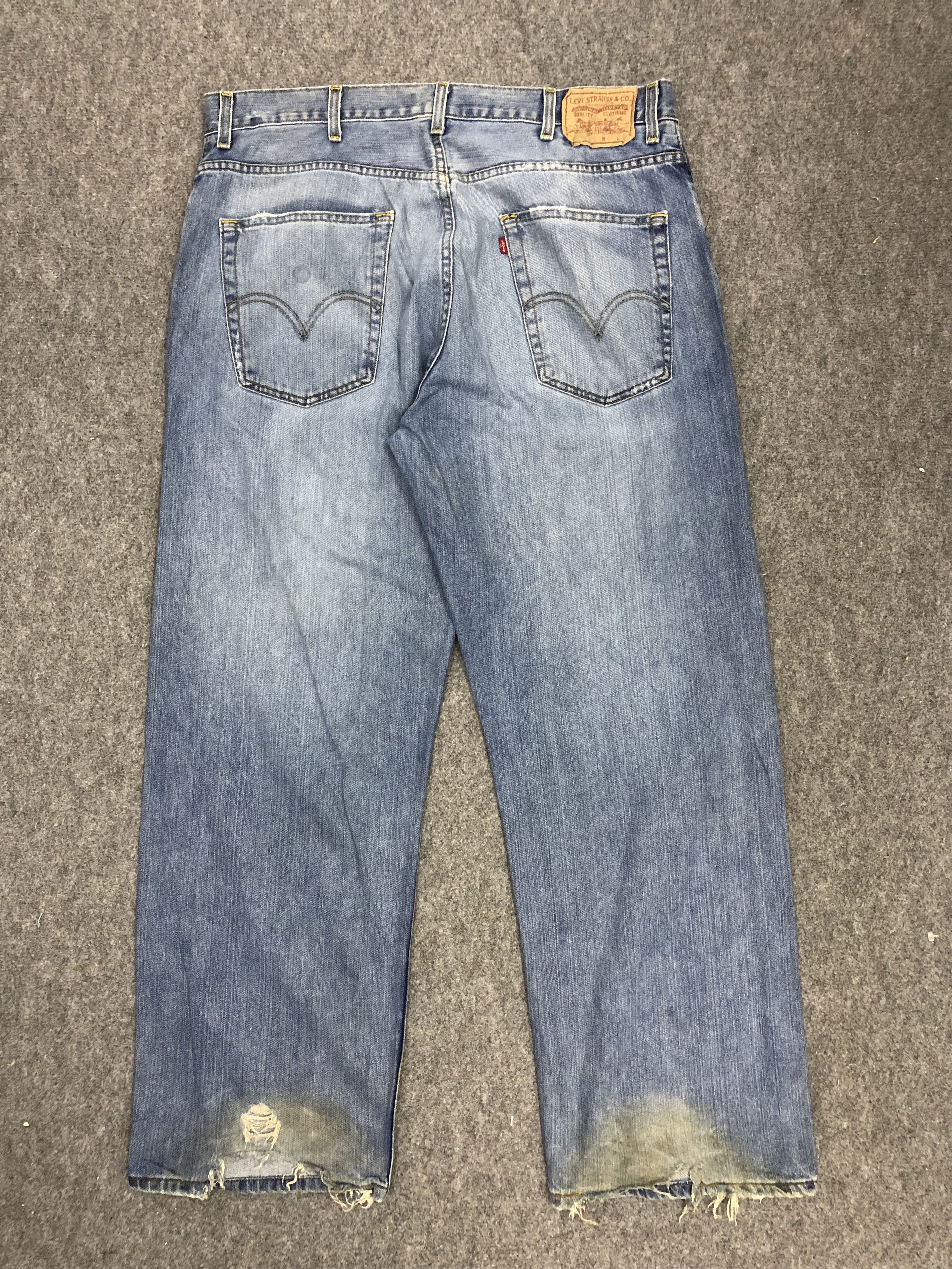 Levi's × Vintage Vintage Levis 569 Faded Blue Baggy Jeans Size US 40 / EU 56 - 3 Thumbnail