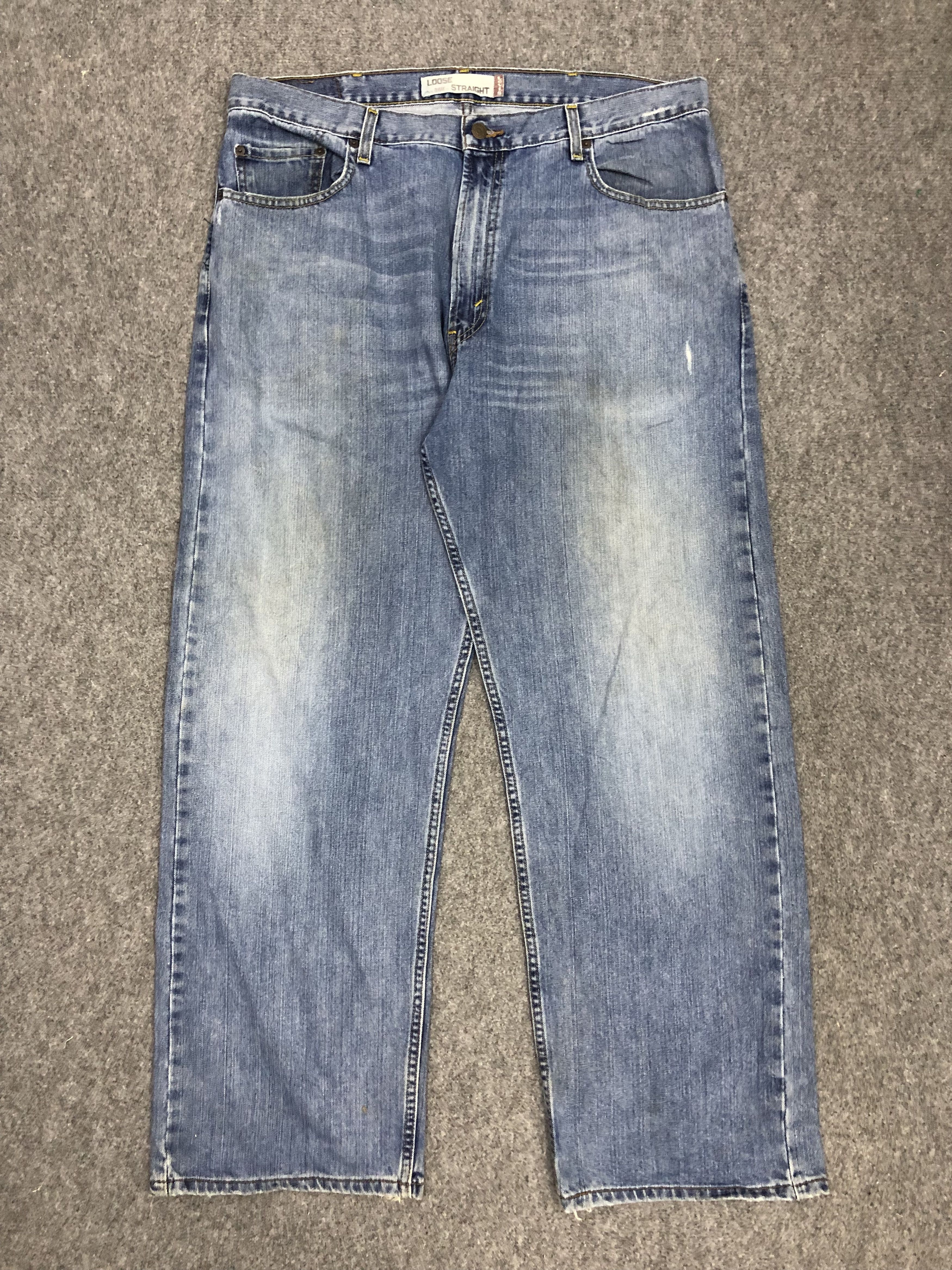Levi's × Vintage Vintage Levis 569 Faded Blue Baggy Jeans Size US 40 / EU 56 - 1 Thumbnail