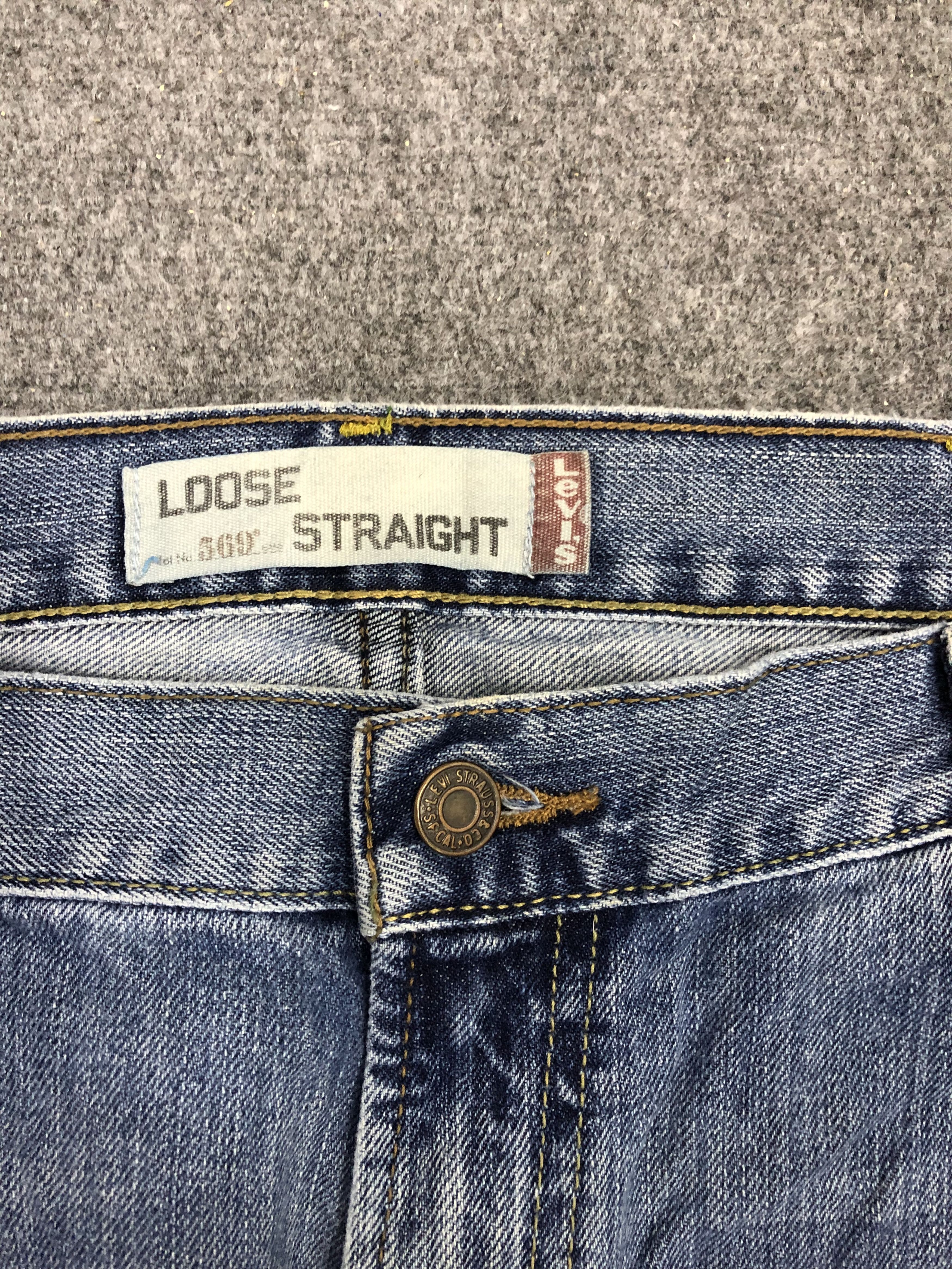 Levi's × Vintage Vintage Levis 569 Faded Blue Baggy Jeans Size US 40 / EU 56 - 9 Thumbnail