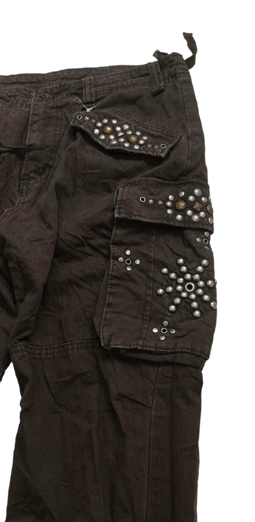Japanese Brand Japanese Brand Studded Seditionaries Leg Zipper Pants Size US 32 / EU 48 - 3 Thumbnail