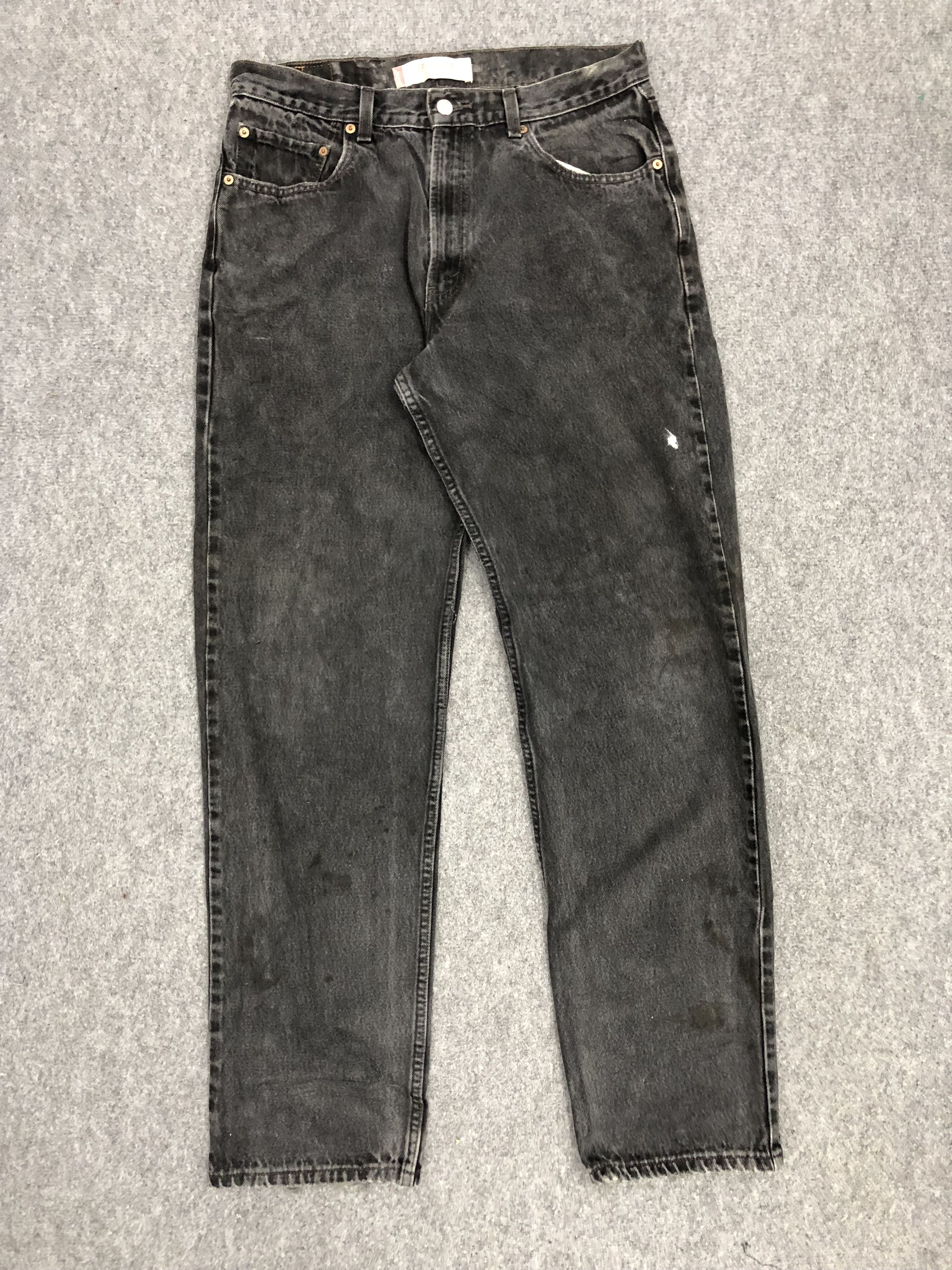 Levi's × Vintage Vintage Levis 550 Faded Black Baggy Jeans Size US 34 / EU 50 - 1 Thumbnail