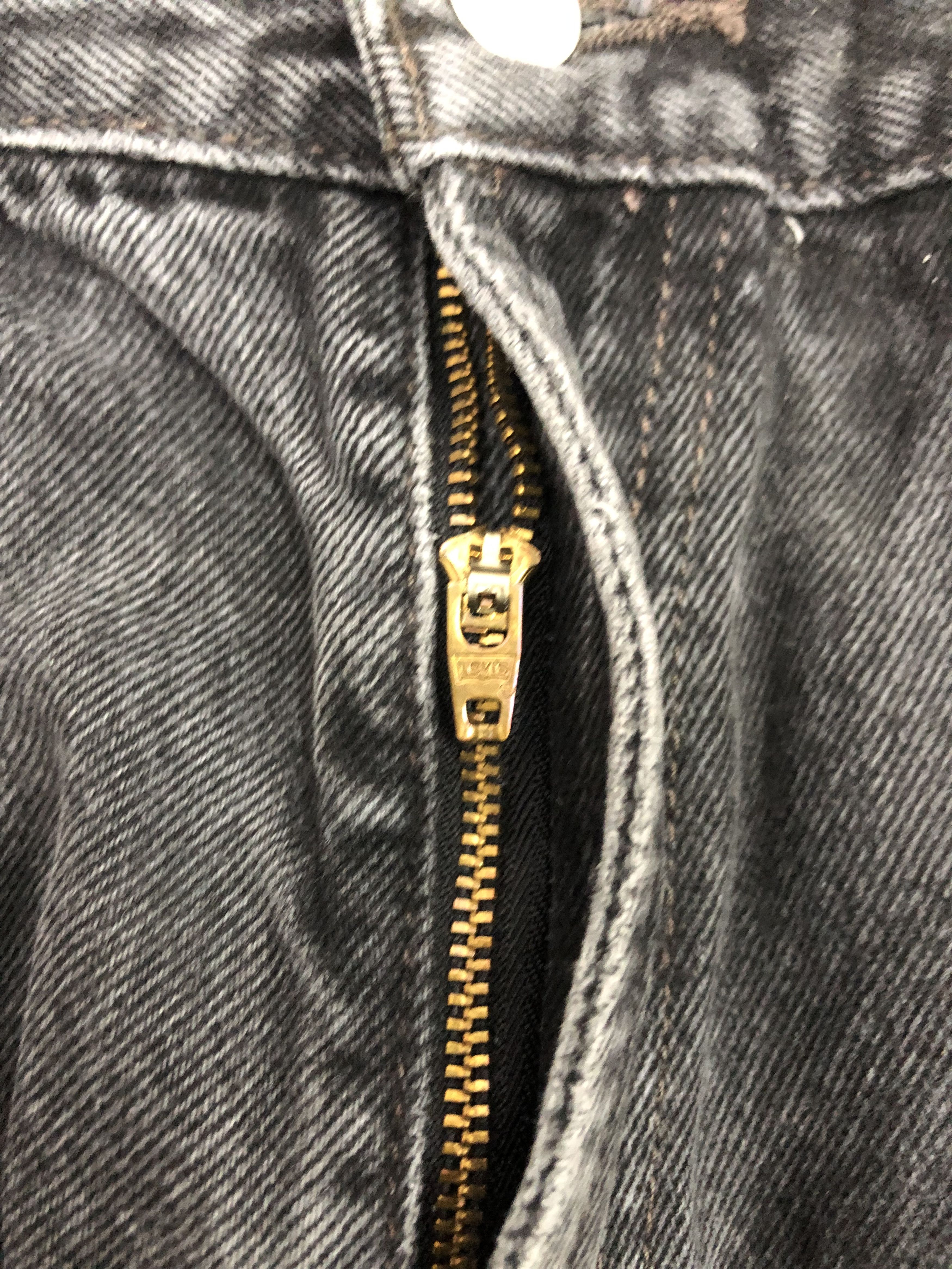 Levi's × Vintage Vintage Levis 550 Faded Black Baggy Jeans Size US 34 / EU 50 - 10 Thumbnail