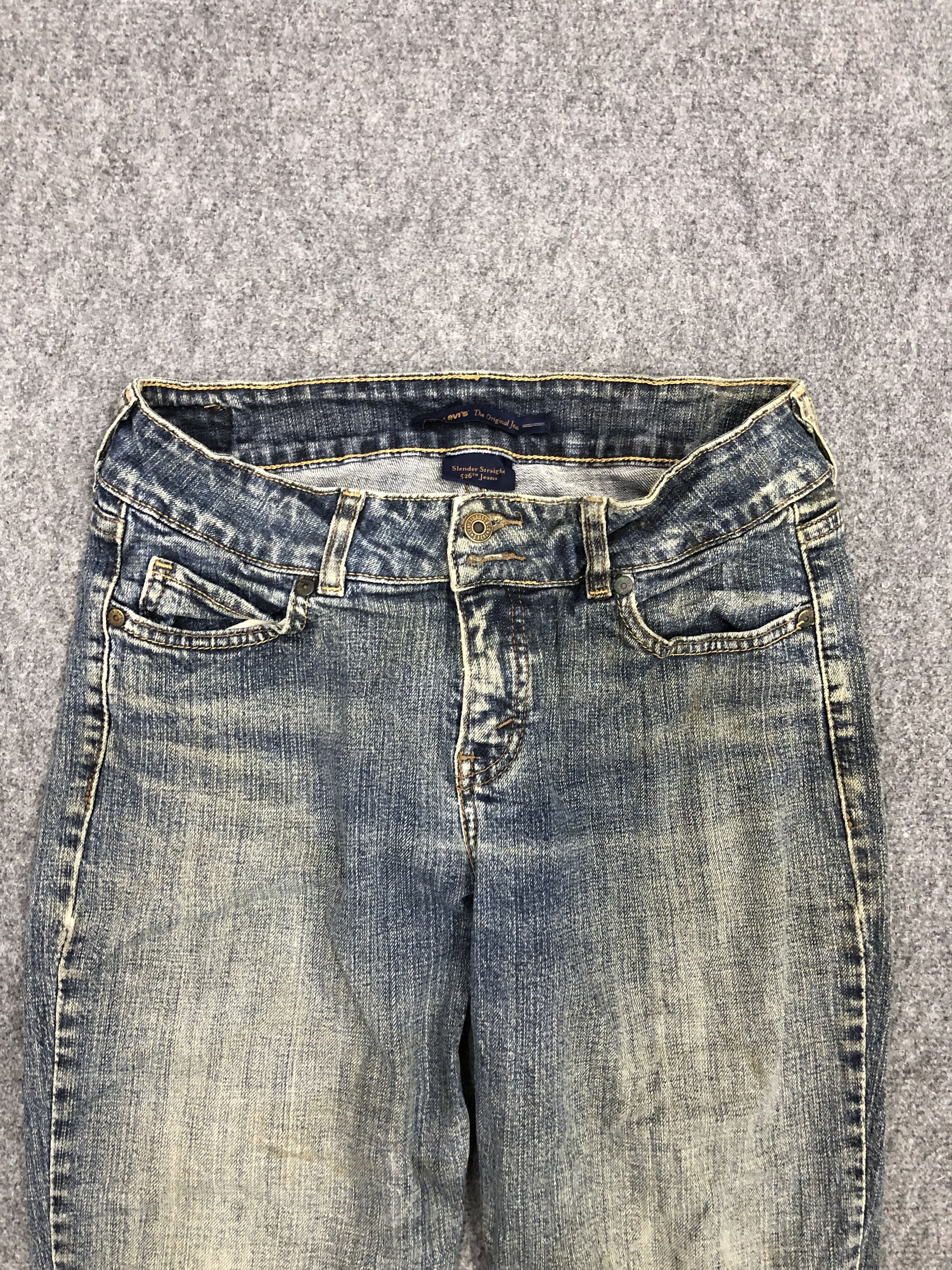 Levi's × Vintage Vintage Levis 526 Faded Blue Women Jeans DP1296 Size US 30 / EU 46 - 2 Thumbnail