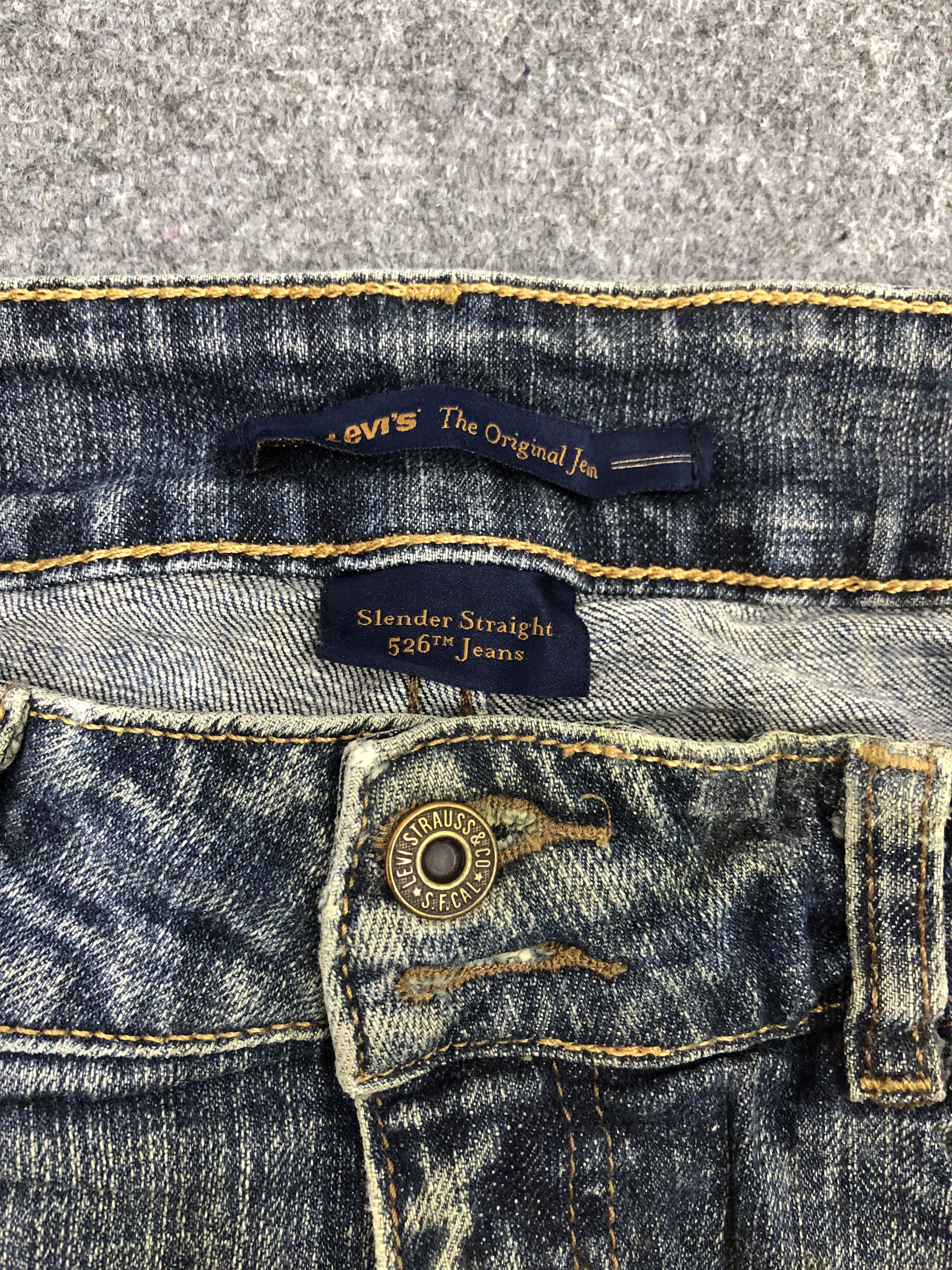 Levi's × Vintage Vintage Levis 526 Faded Blue Women Jeans DP1296 Size US 30 / EU 46 - 9 Thumbnail