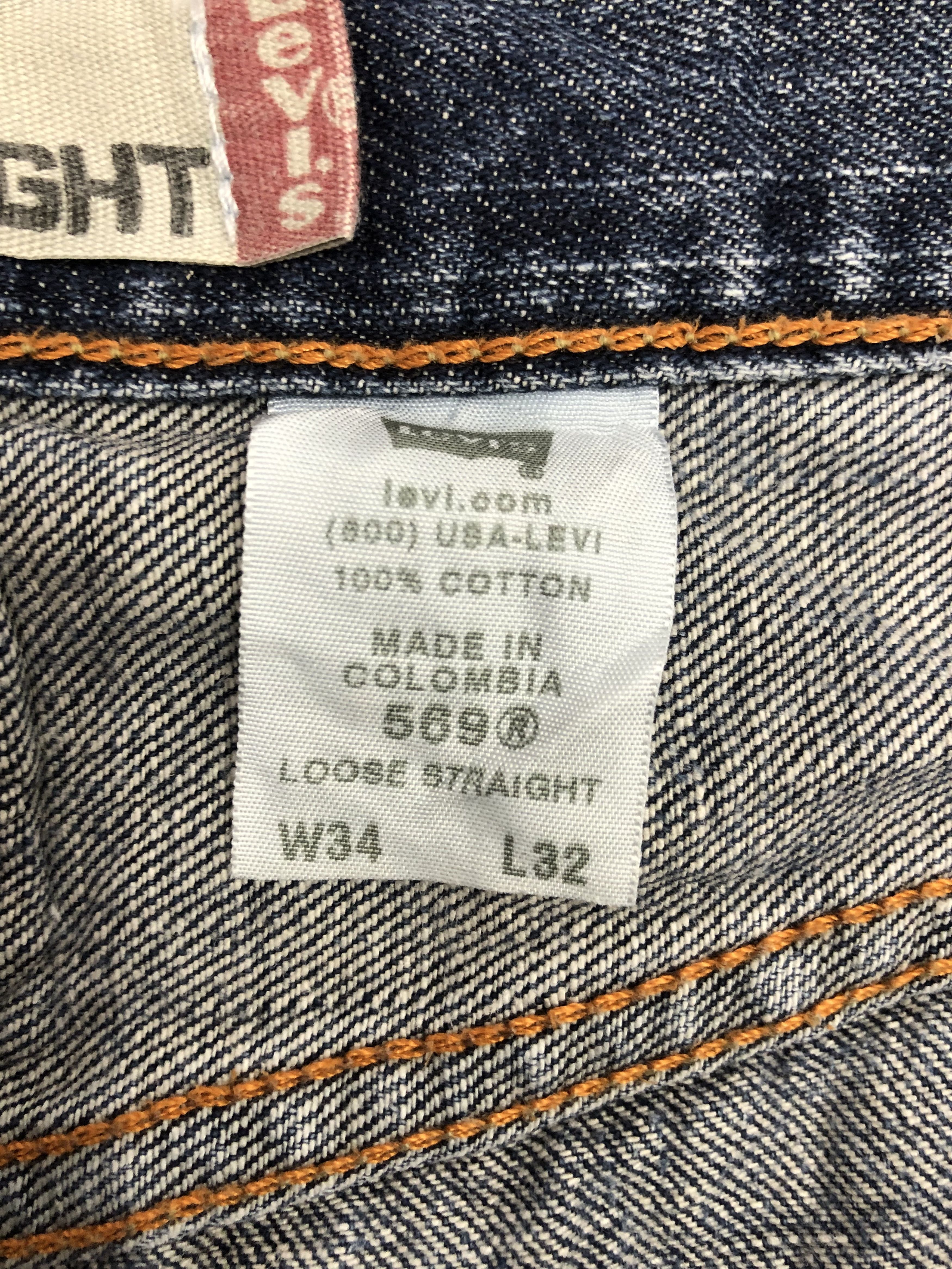 Levi's Vintage Levis 569 Faded Blue Baggy Jeans DP1298 Size US 36 / EU 52 - 6 Thumbnail