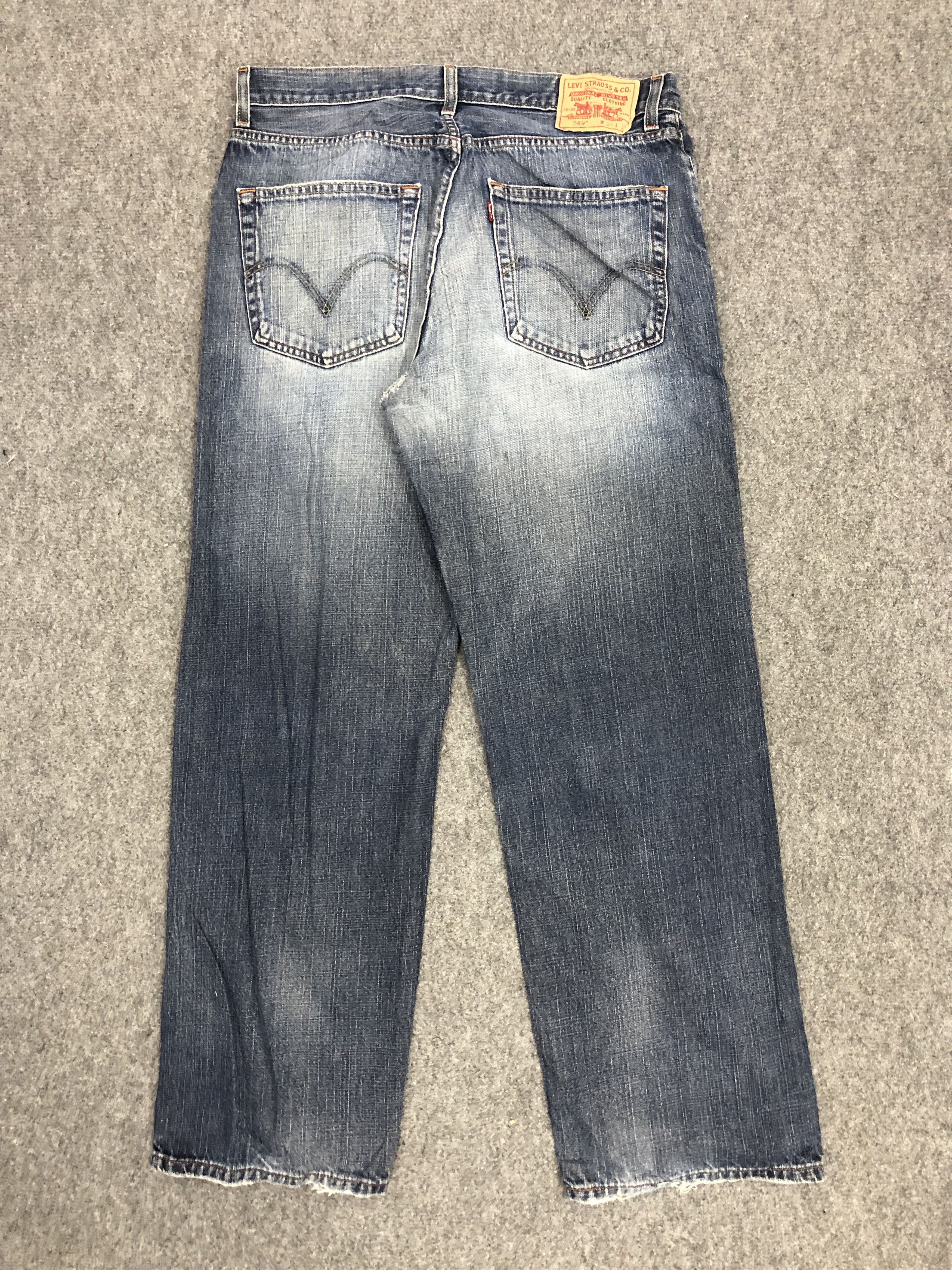Levi's Vintage Levis 569 Faded Blue Baggy Jeans DP1298 Size US 36 / EU 52 - 3 Thumbnail