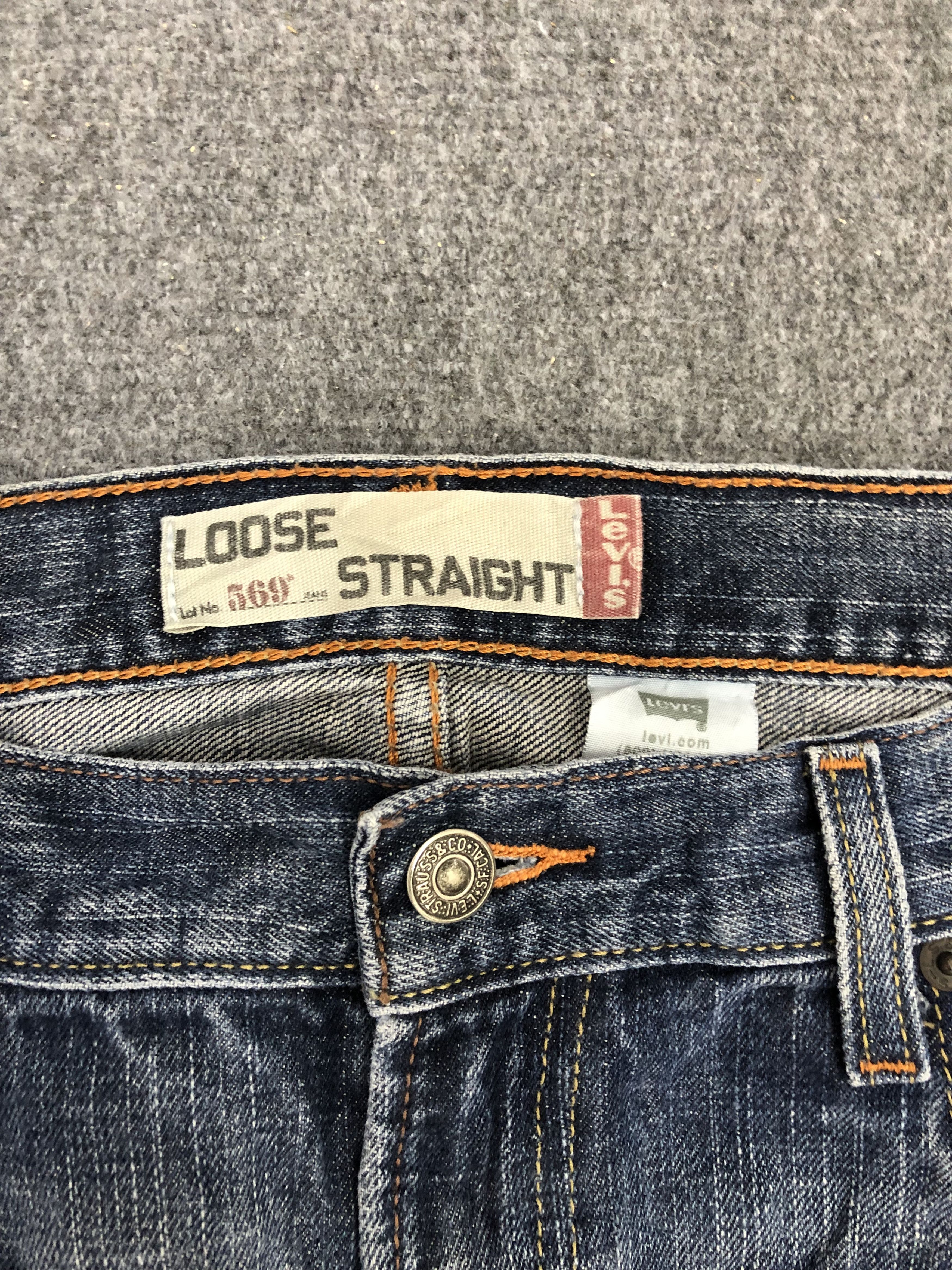 Levi's Vintage Levis 569 Faded Blue Baggy Jeans DP1298 Size US 36 / EU 52 - 7 Thumbnail