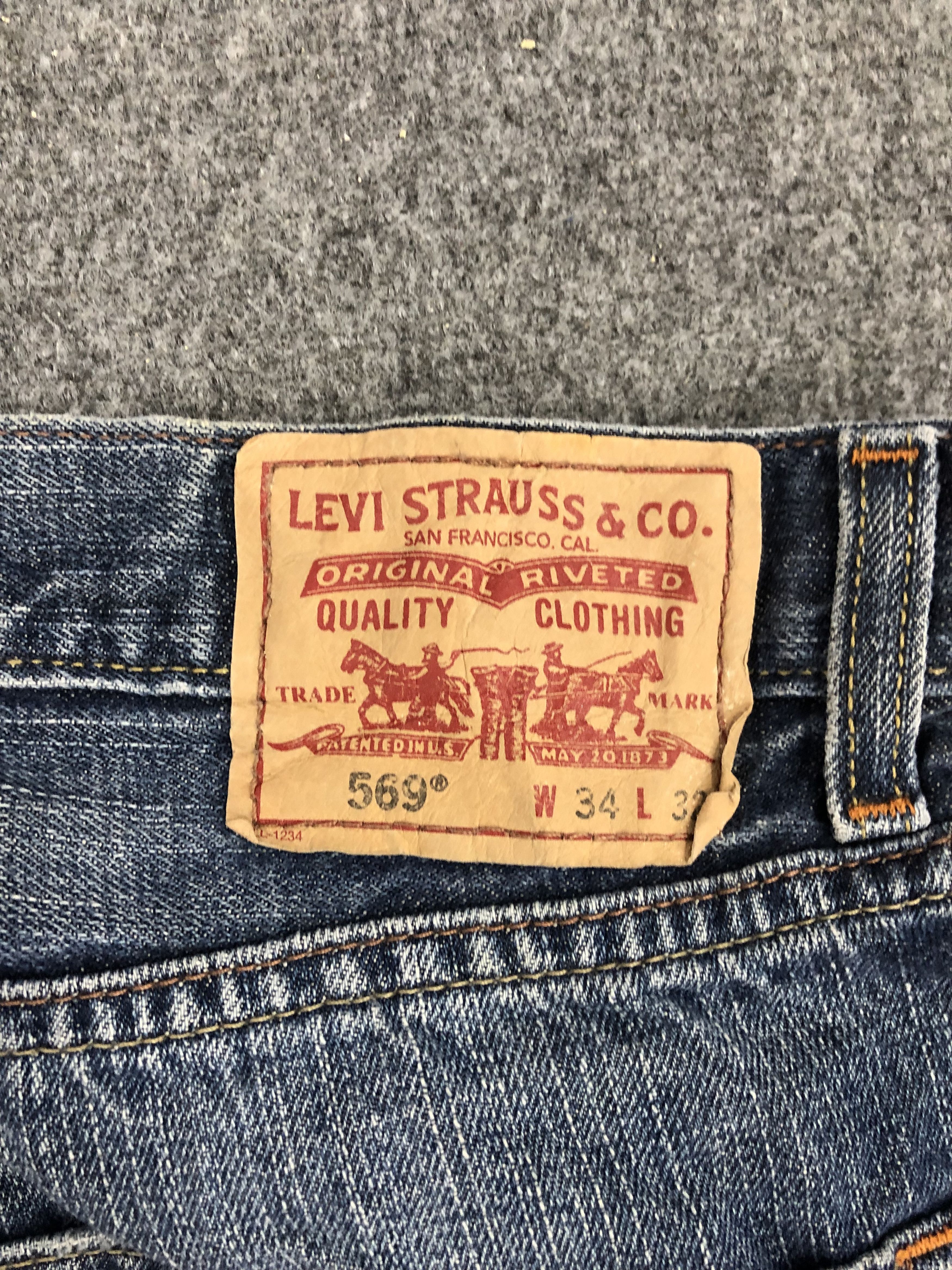 Levi's Vintage Levis 569 Faded Blue Baggy Jeans DP1298 Size US 36 / EU 52 - 5 Thumbnail