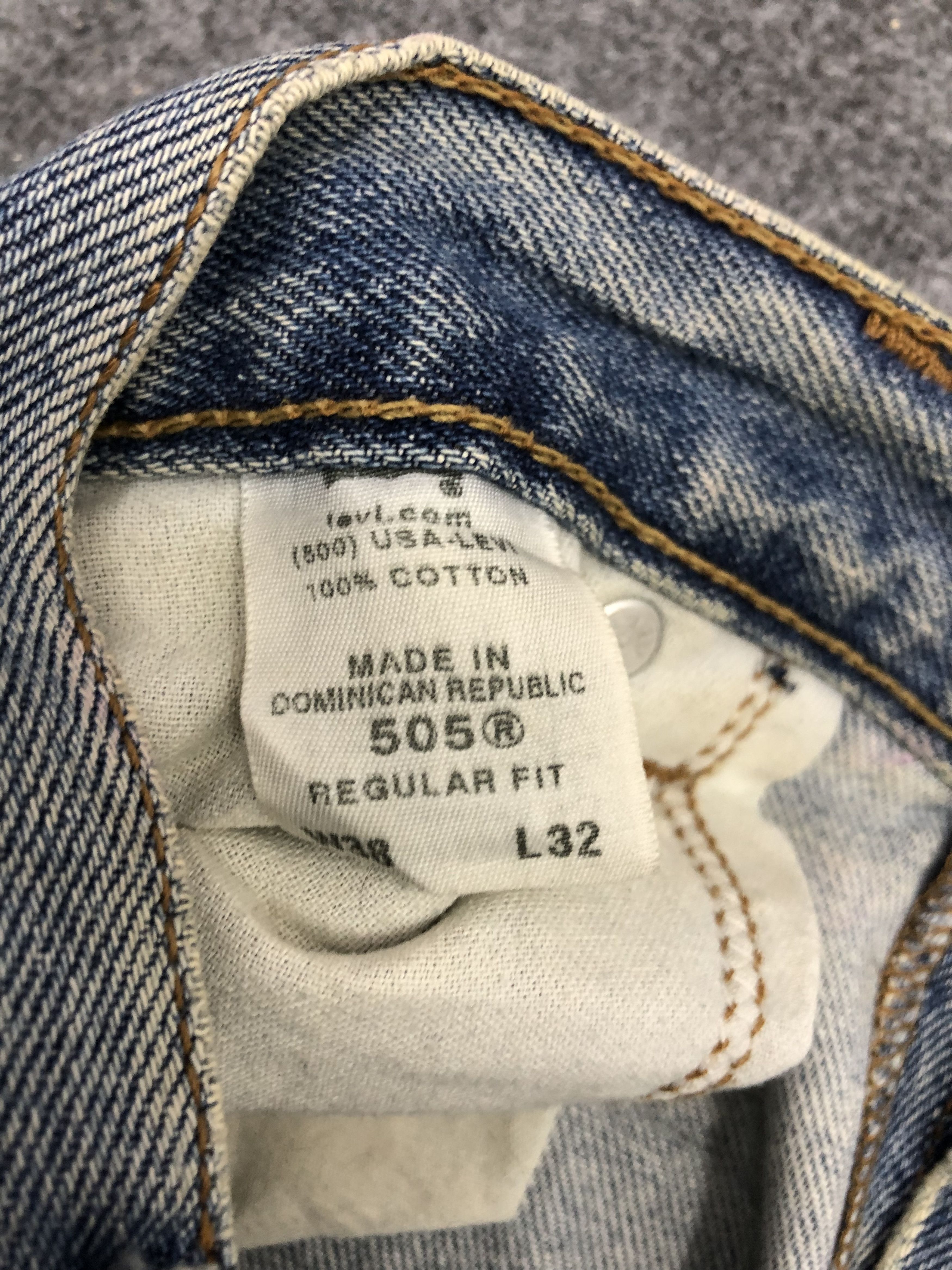 Levi's × Vintage Vintage Levis 505 Faded Blue Baggy Jeans Size US 38 / EU 54 - 6 Thumbnail