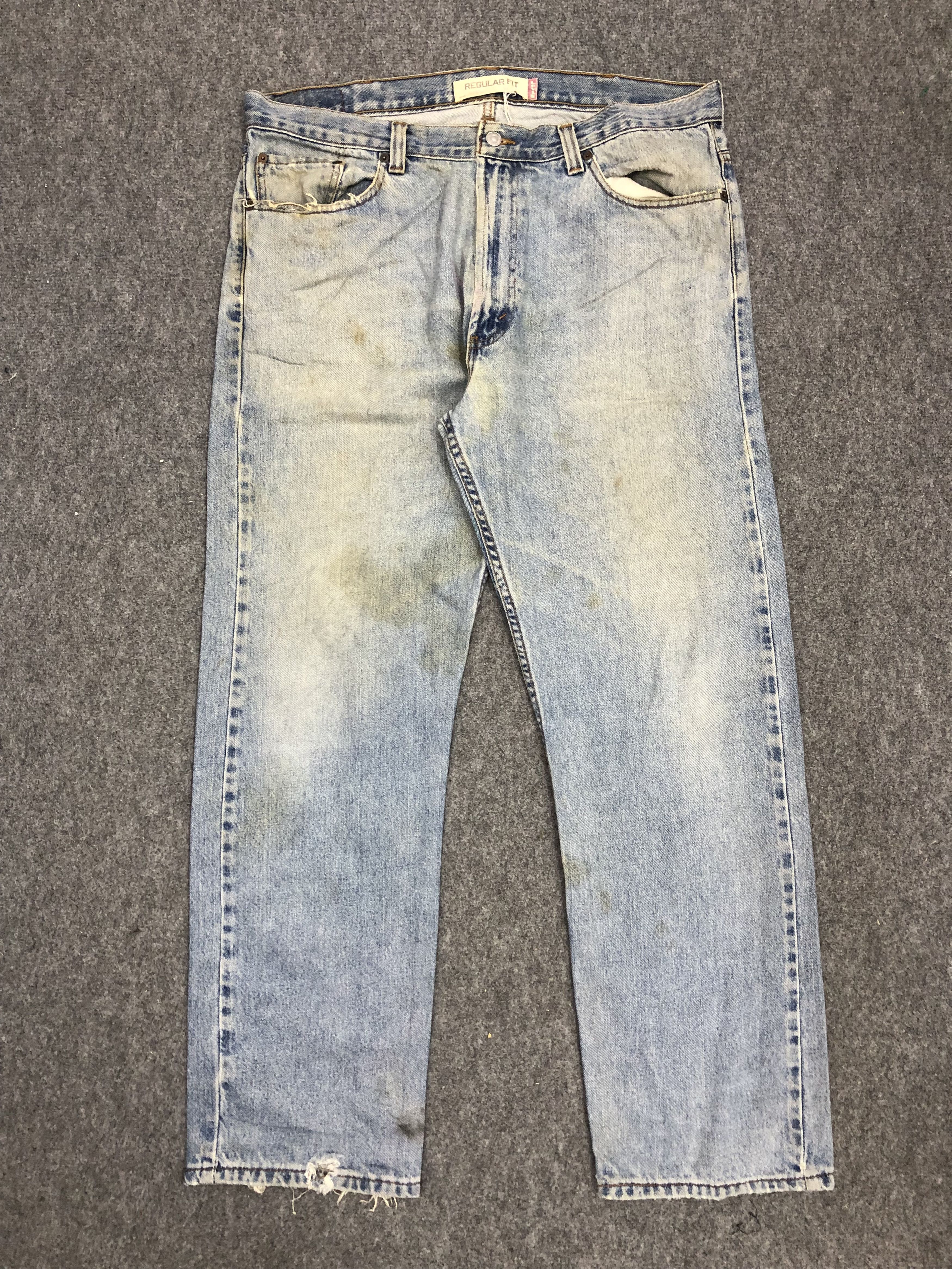 Levi's × Vintage Vintage Levis 505 Faded Blue Baggy Jeans Size US 38 / EU 54 - 1 Thumbnail