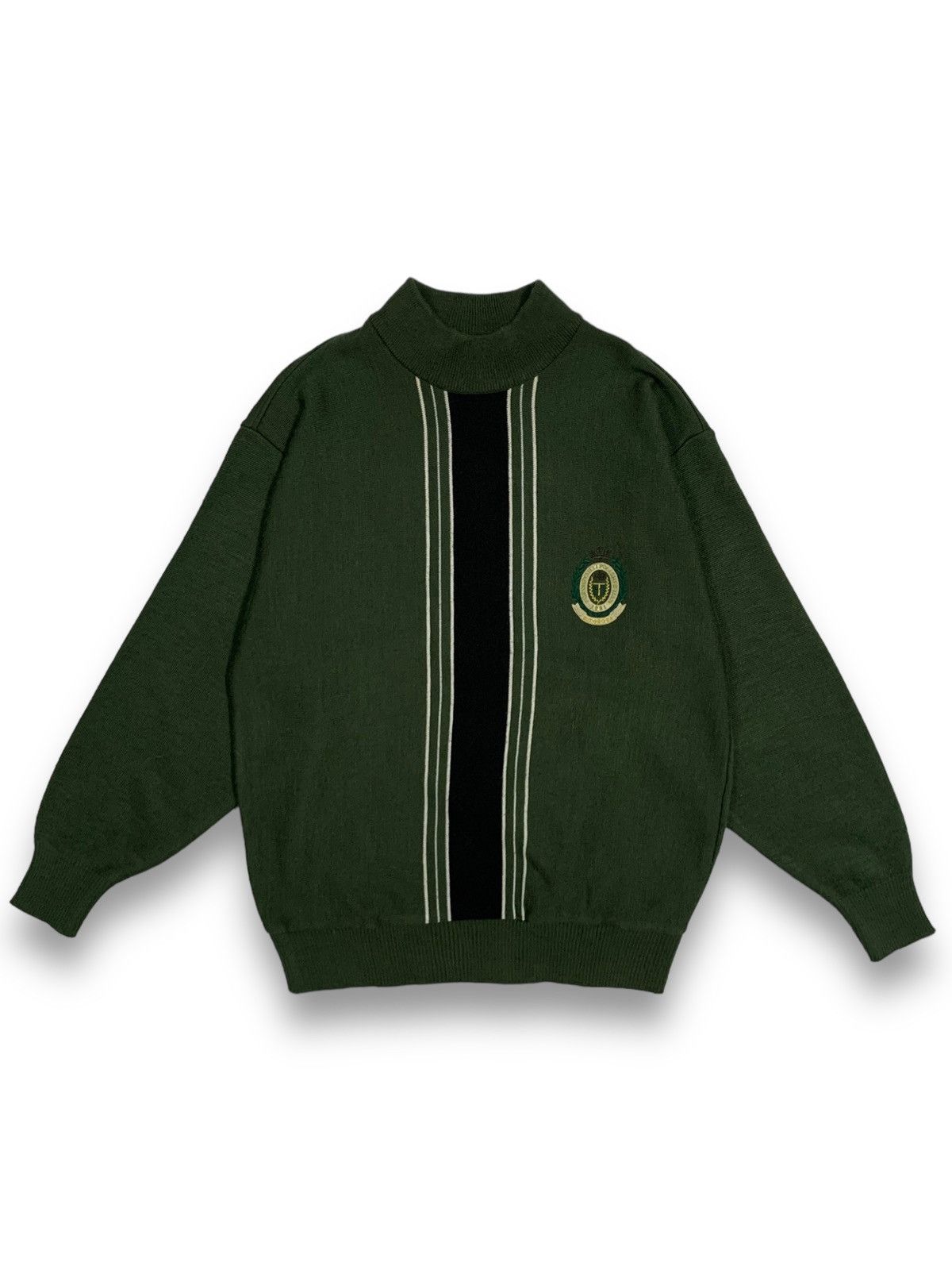 Vintage St.Torosa Embroidery Logo Technical Knit Sweatshirt