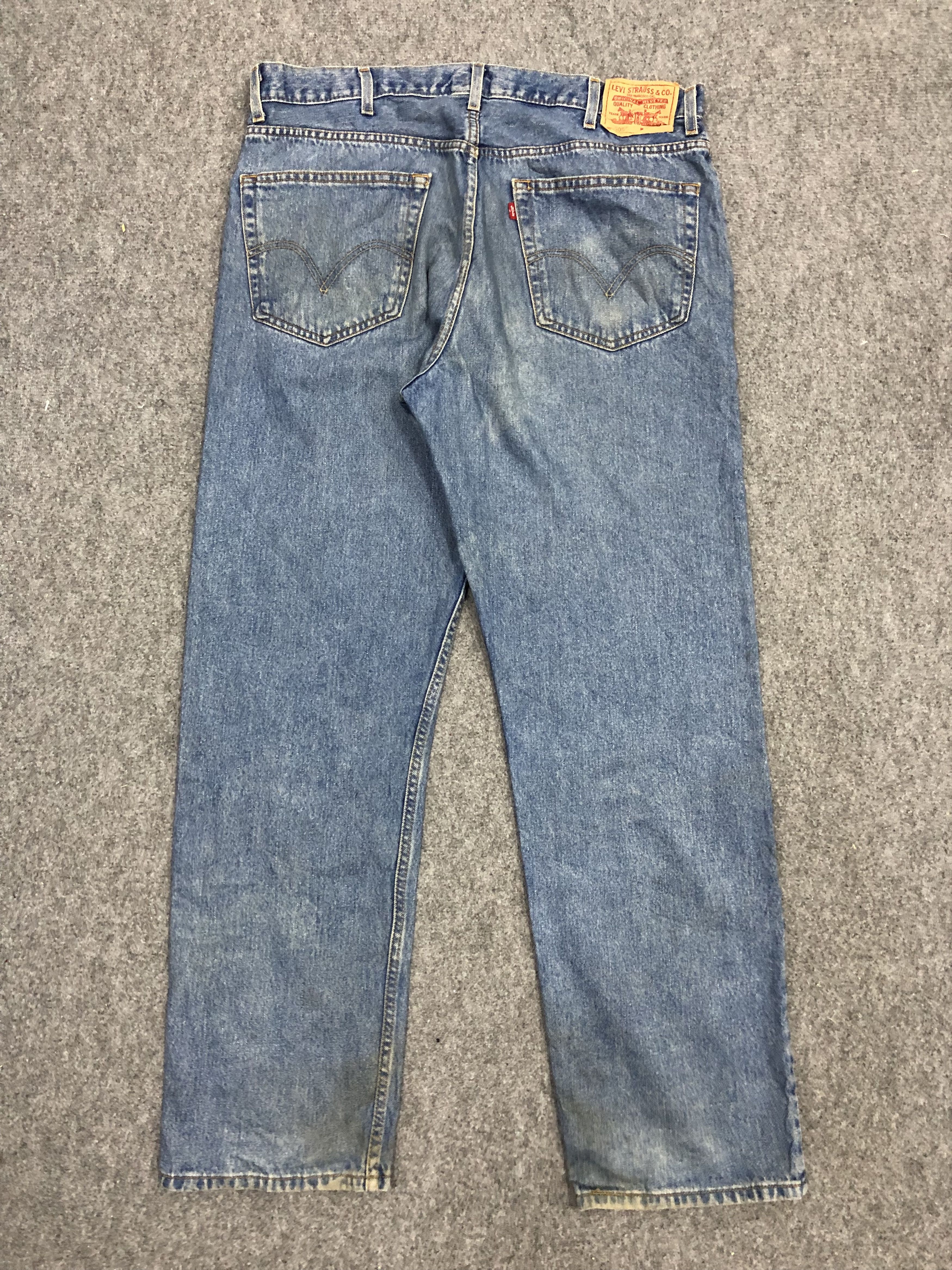 Levi's Vintage Levis 505 Faded Blue Jeans DP1202 Size US 38 / EU 54 - 3 Thumbnail