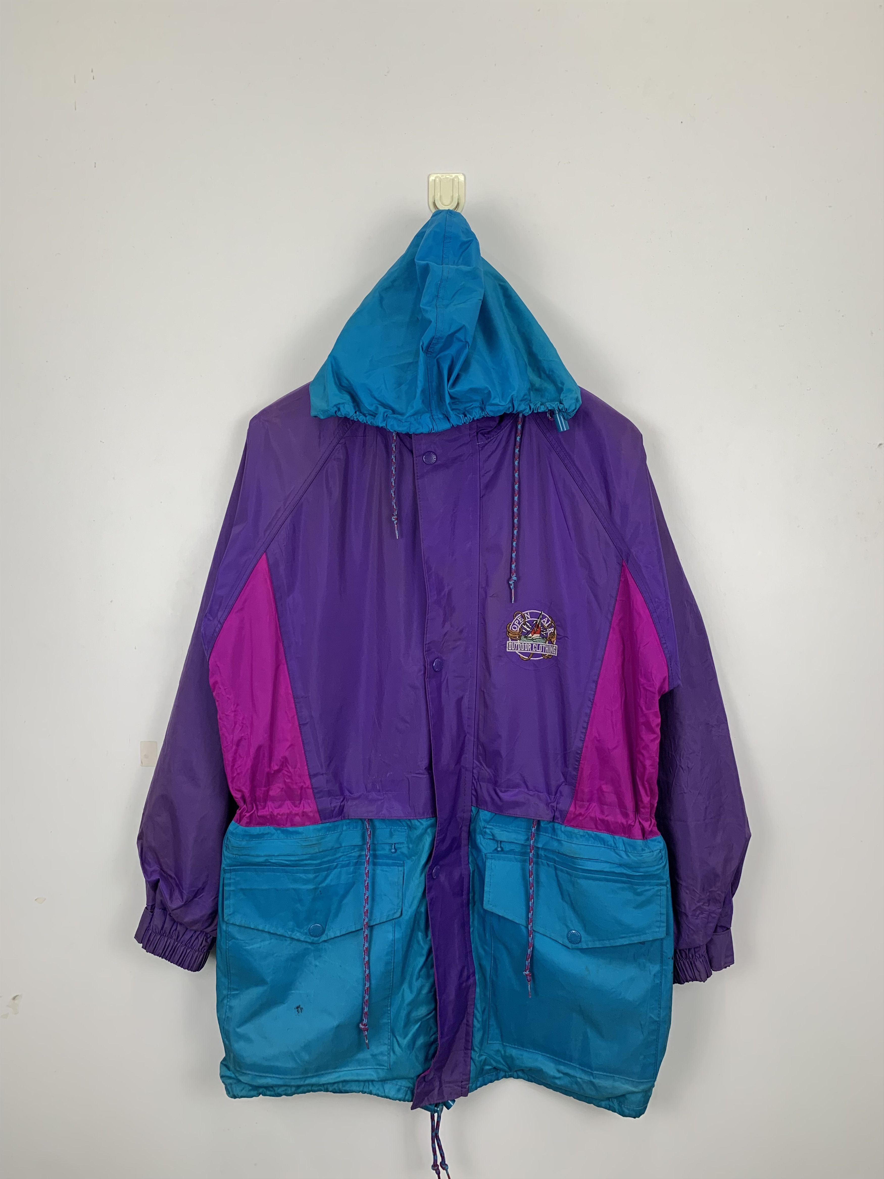 image of Vintage Outdoor Clothing Bomber Ski Jacket in Blue Purple, Men's (Size XS)