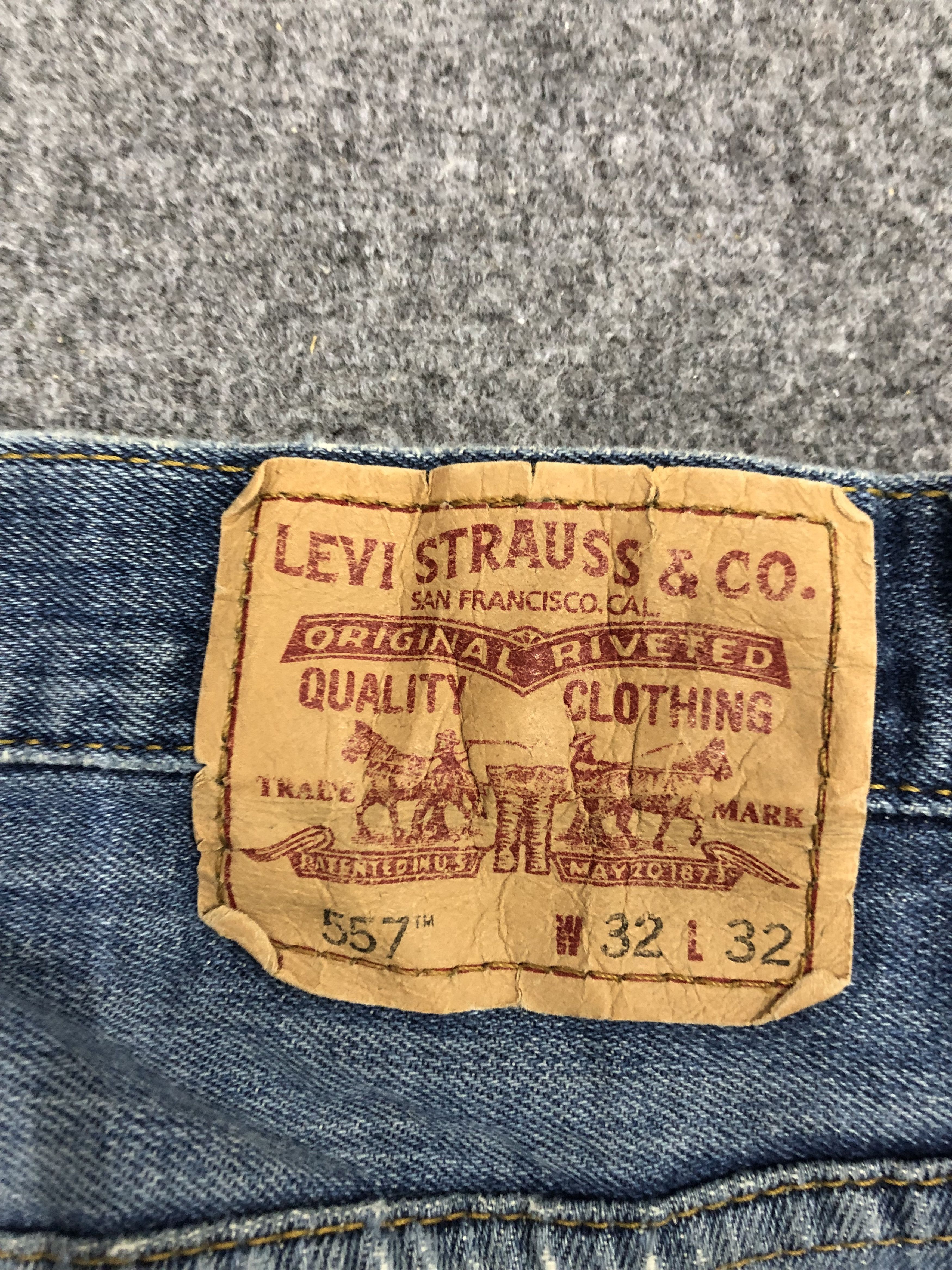 Levi's Vintage Distressed Levis 557 Flared Bootcut Jeans DP1095 Size US 34 / EU 50 - 5 Thumbnail