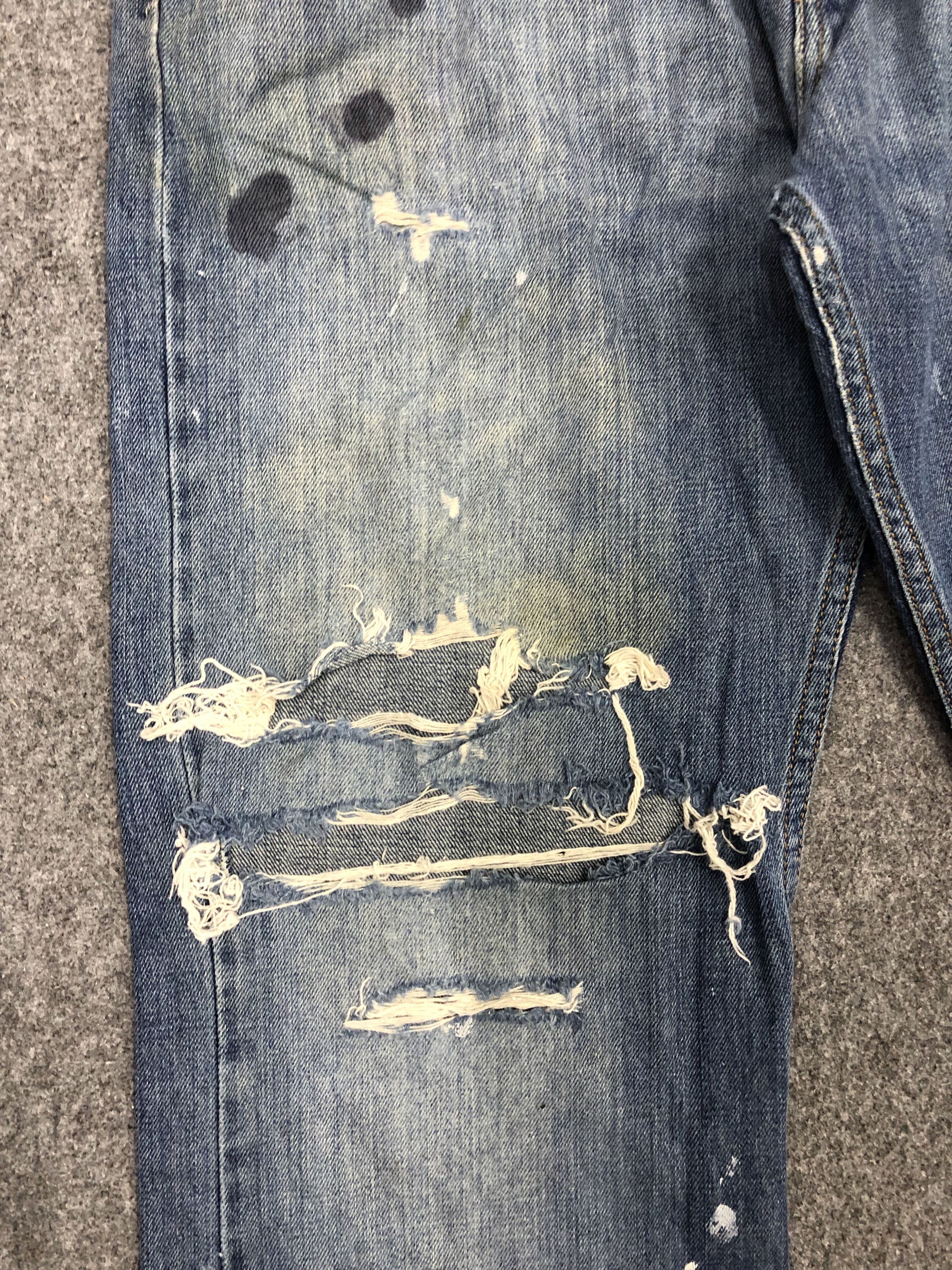 Levi's Vintage Distressed Levis 557 Flared Bootcut Jeans DP1095 Size US 34 / EU 50 - 11 Thumbnail