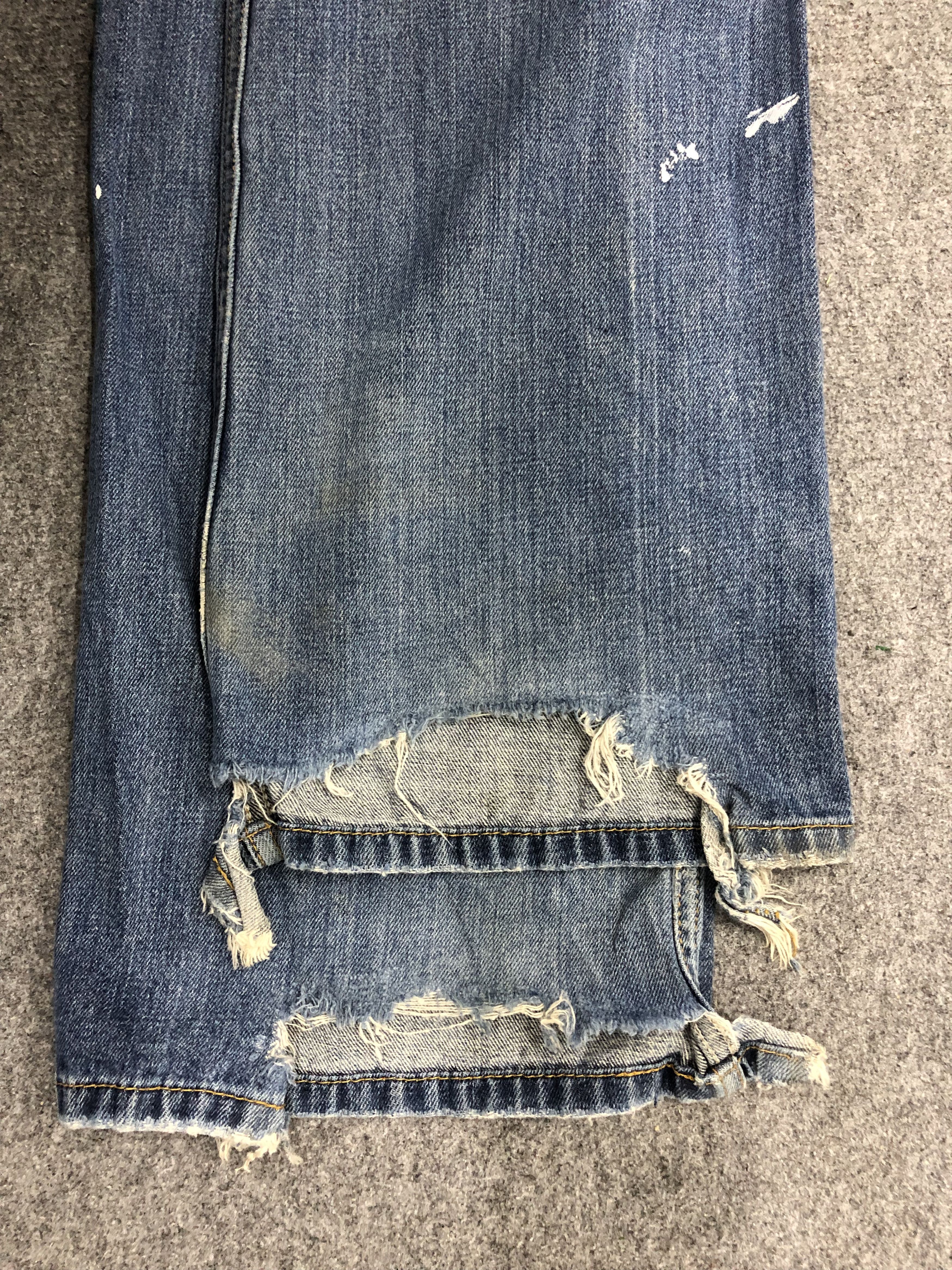 Levi's Vintage Distressed Levis 557 Flared Bootcut Jeans DP1095 Size US 34 / EU 50 - 15 Thumbnail