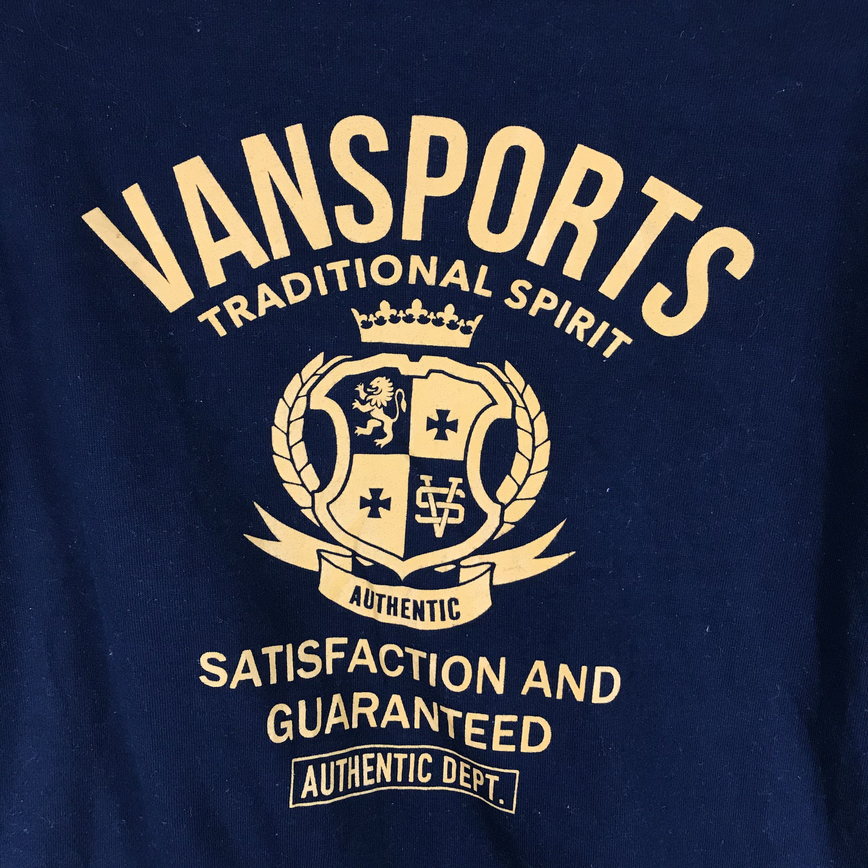 Japanese Brand VAN SPORTS Crew Neck Sweatshirt #2270-79 Size US L / EU 52-54 / 3 - 2 Thumbnail