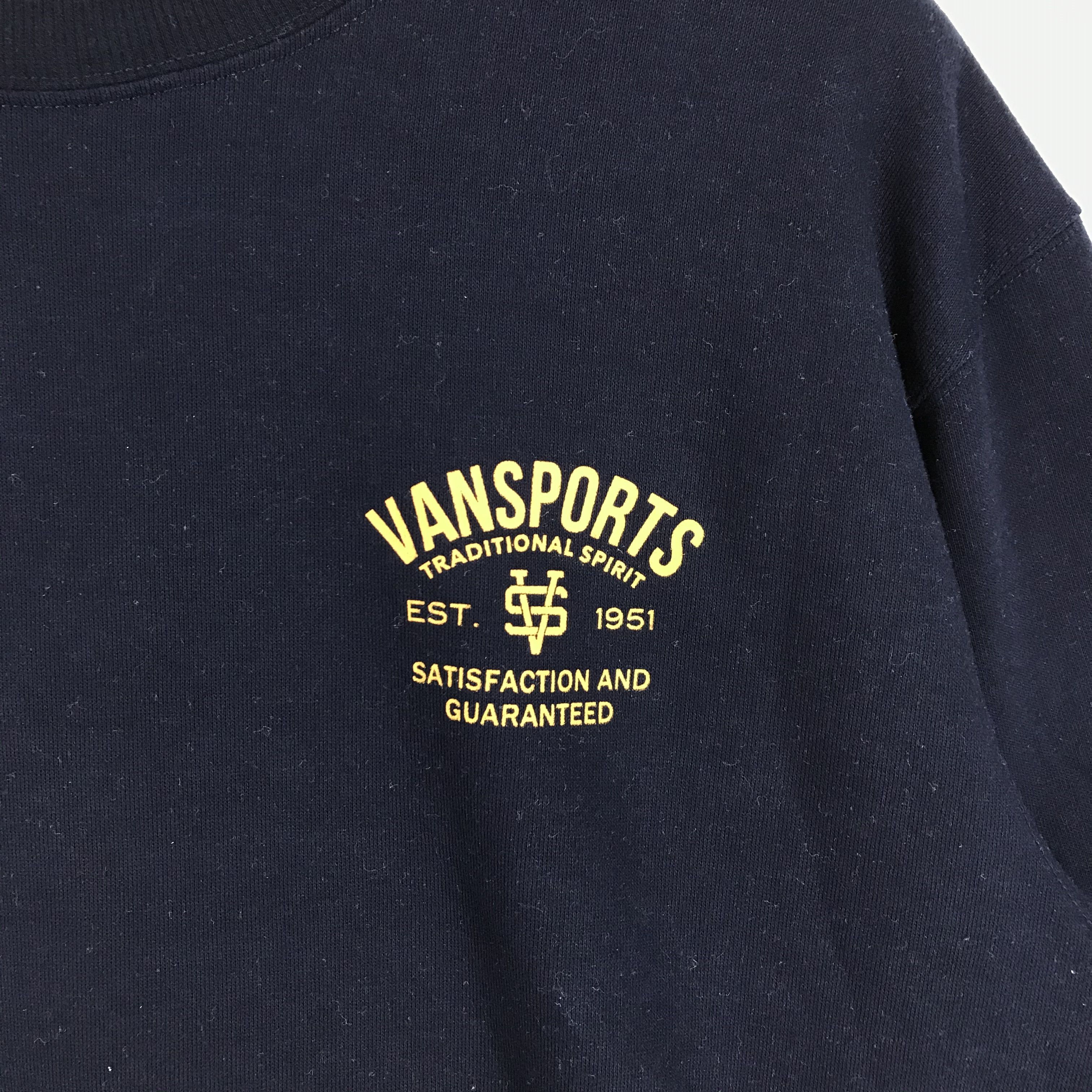 Japanese Brand VAN SPORTS Crew Neck Sweatshirt #2270-79 Size US L / EU 52-54 / 3 - 5 Thumbnail