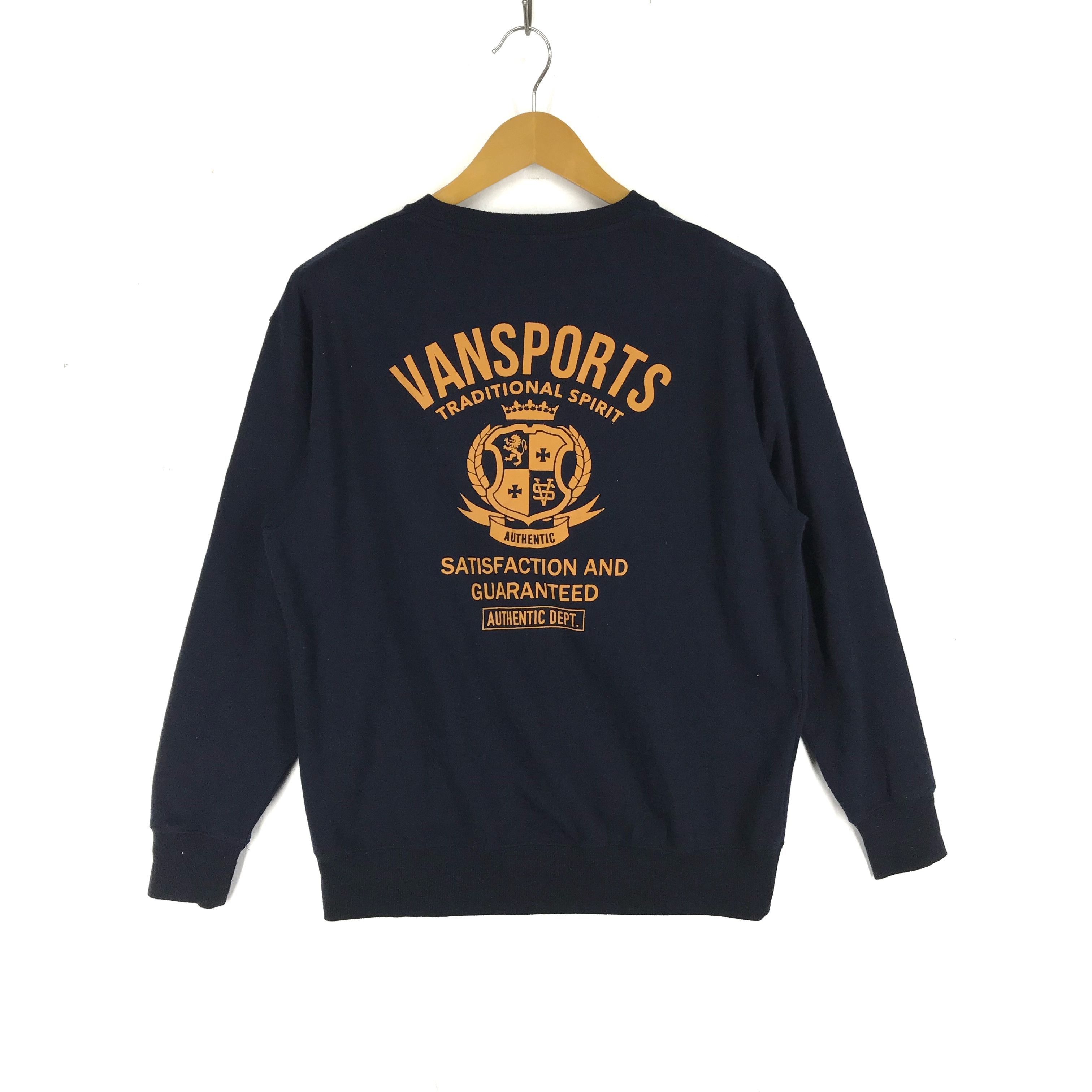 Japanese Brand VAN SPORTS Crew Neck Sweatshirt #2270-79 Size US L / EU 52-54 / 3 - 1 Thumbnail
