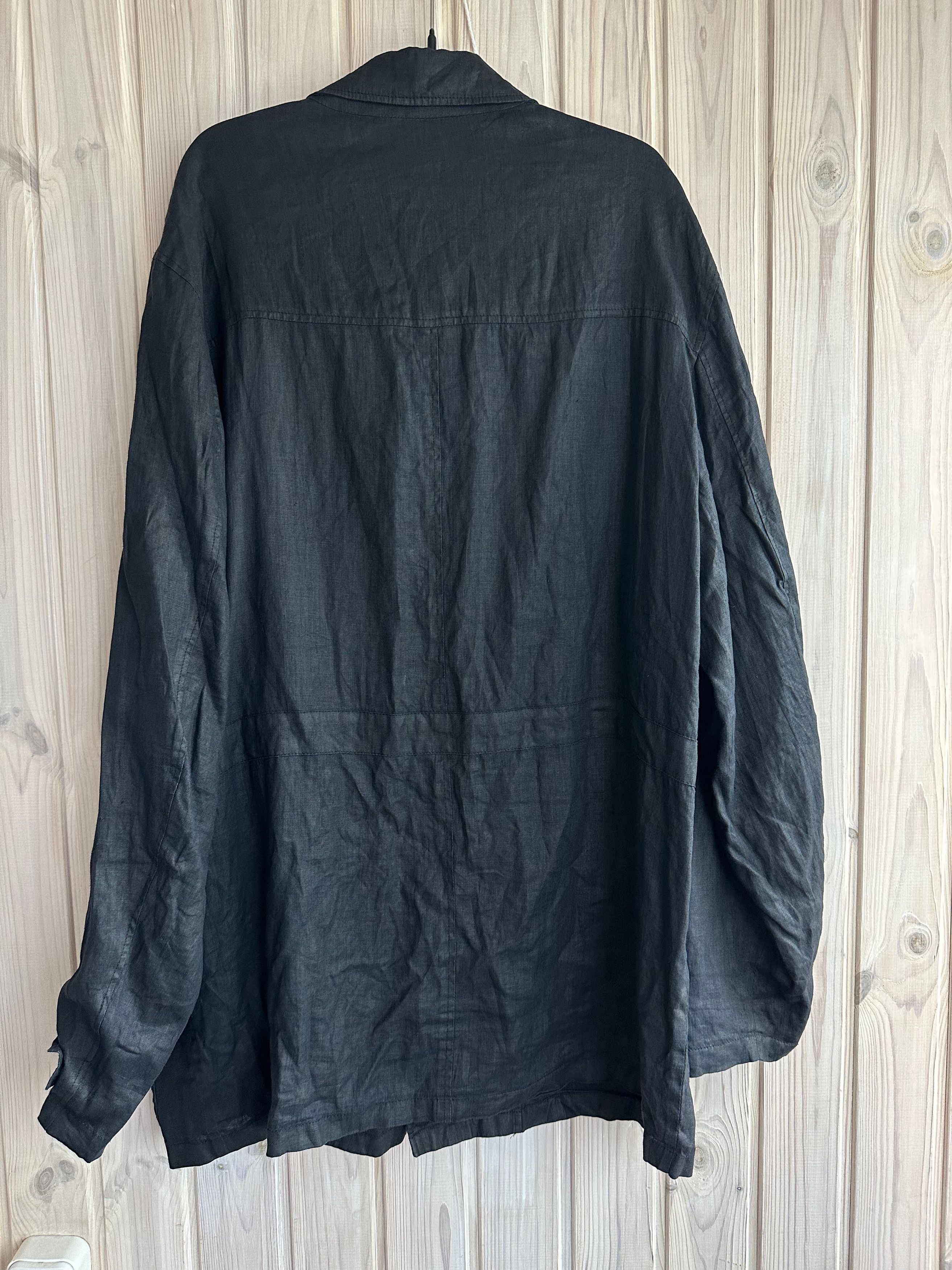 Versace VERSUS Versace linen light jacket dark blue Size US L / EU 52-54 / 3 - 8 Thumbnail