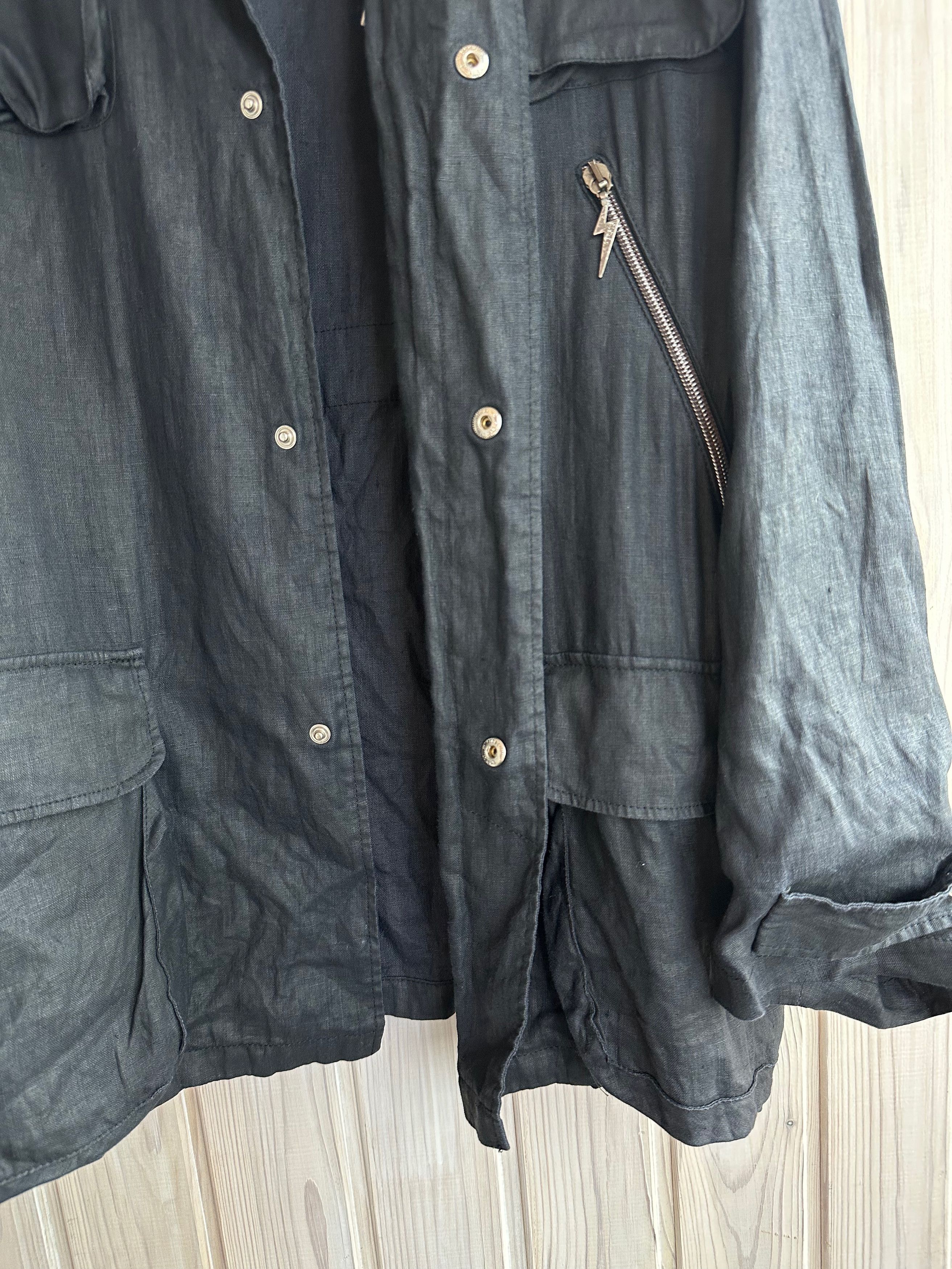 Versace VERSUS Versace linen light jacket dark blue Size US L / EU 52-54 / 3 - 12 Thumbnail